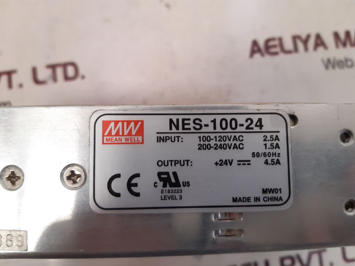 Mean well nes-100-24 switching power supply