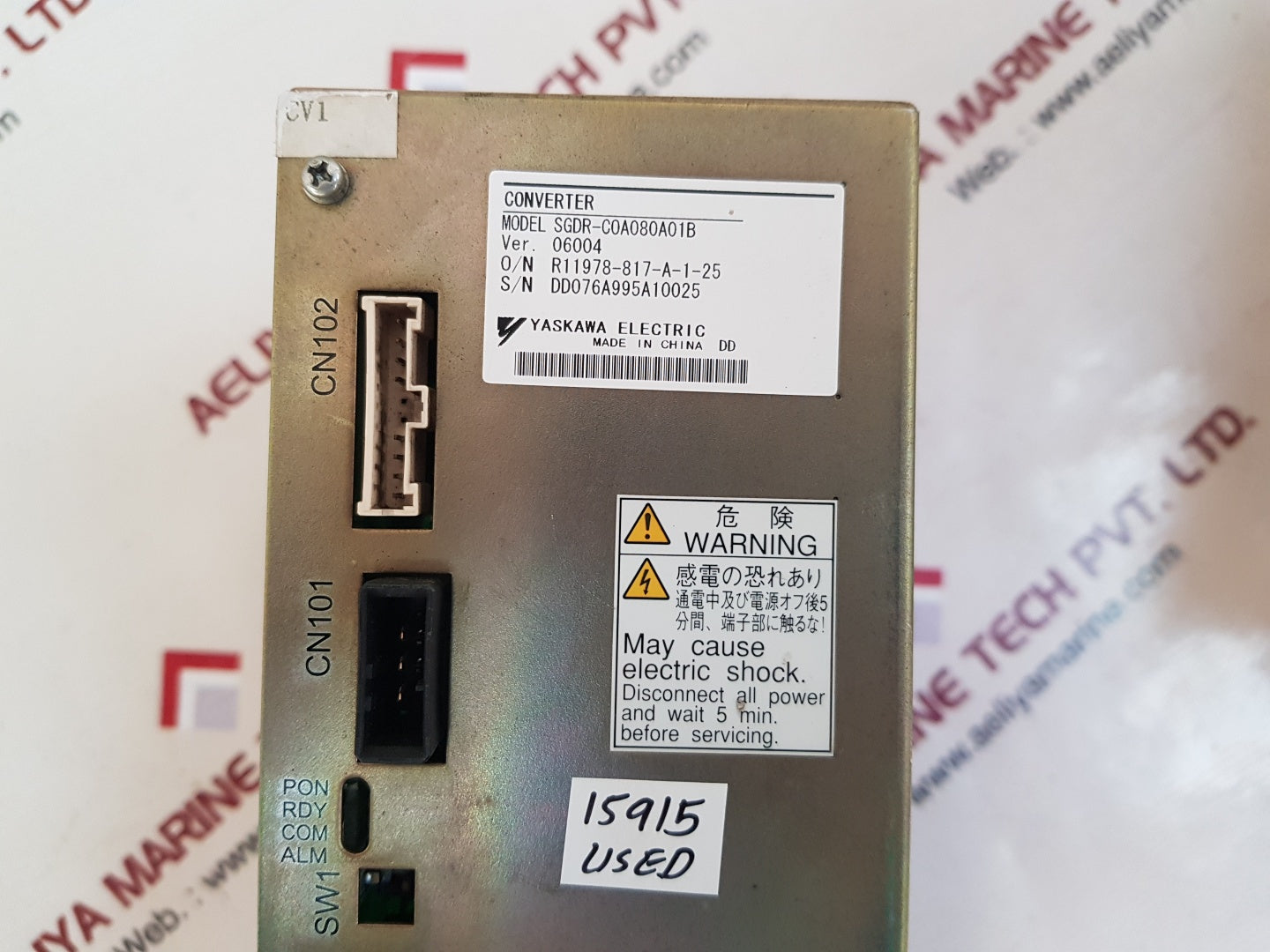 Yaskawa electric sgdr-c0a080a01b converter ver. 06003