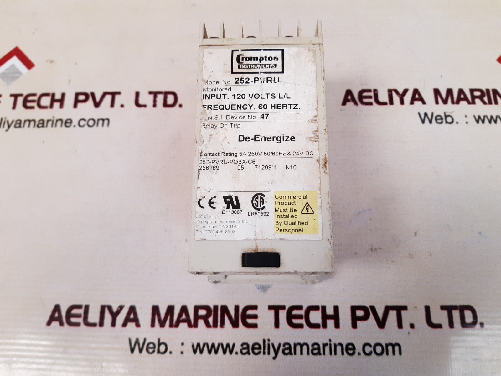 Crompton 252-pvru protection relay