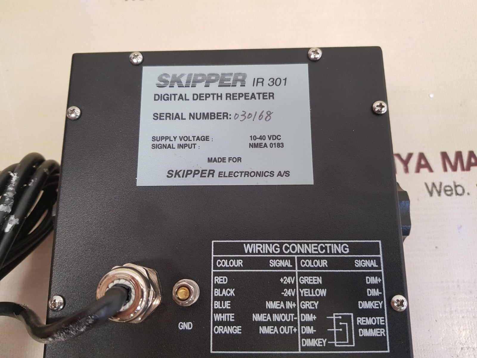 Skipper ir301 digital depth repeater