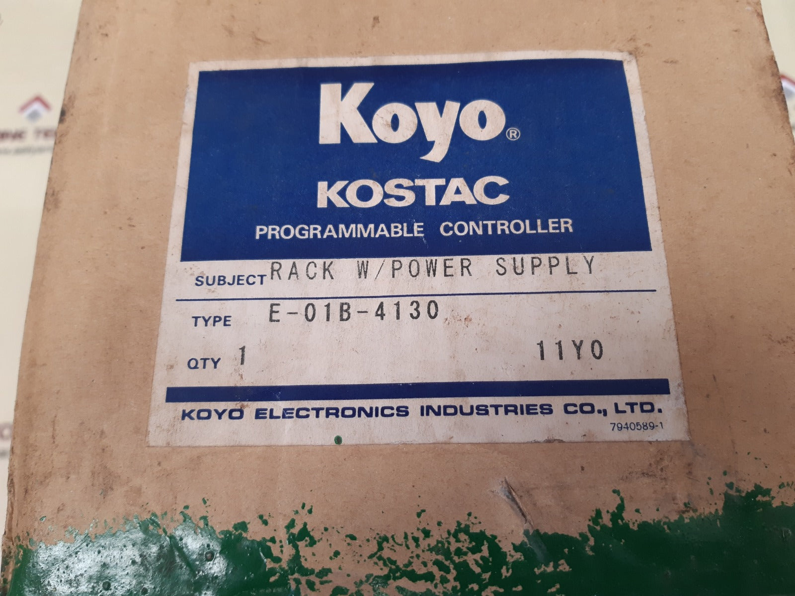 Koyo/mitsubishi e-01b-4130 programmable controller rack esh-1c tr