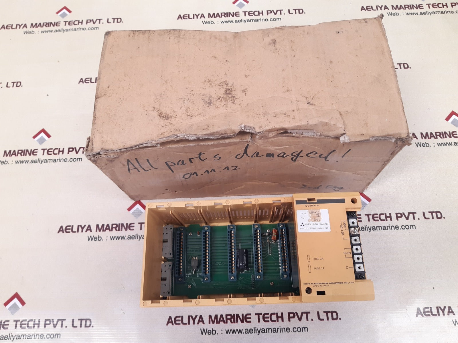 Koyo/mitsubishi e-01b-4130 programmable controller rack esh-1c tr