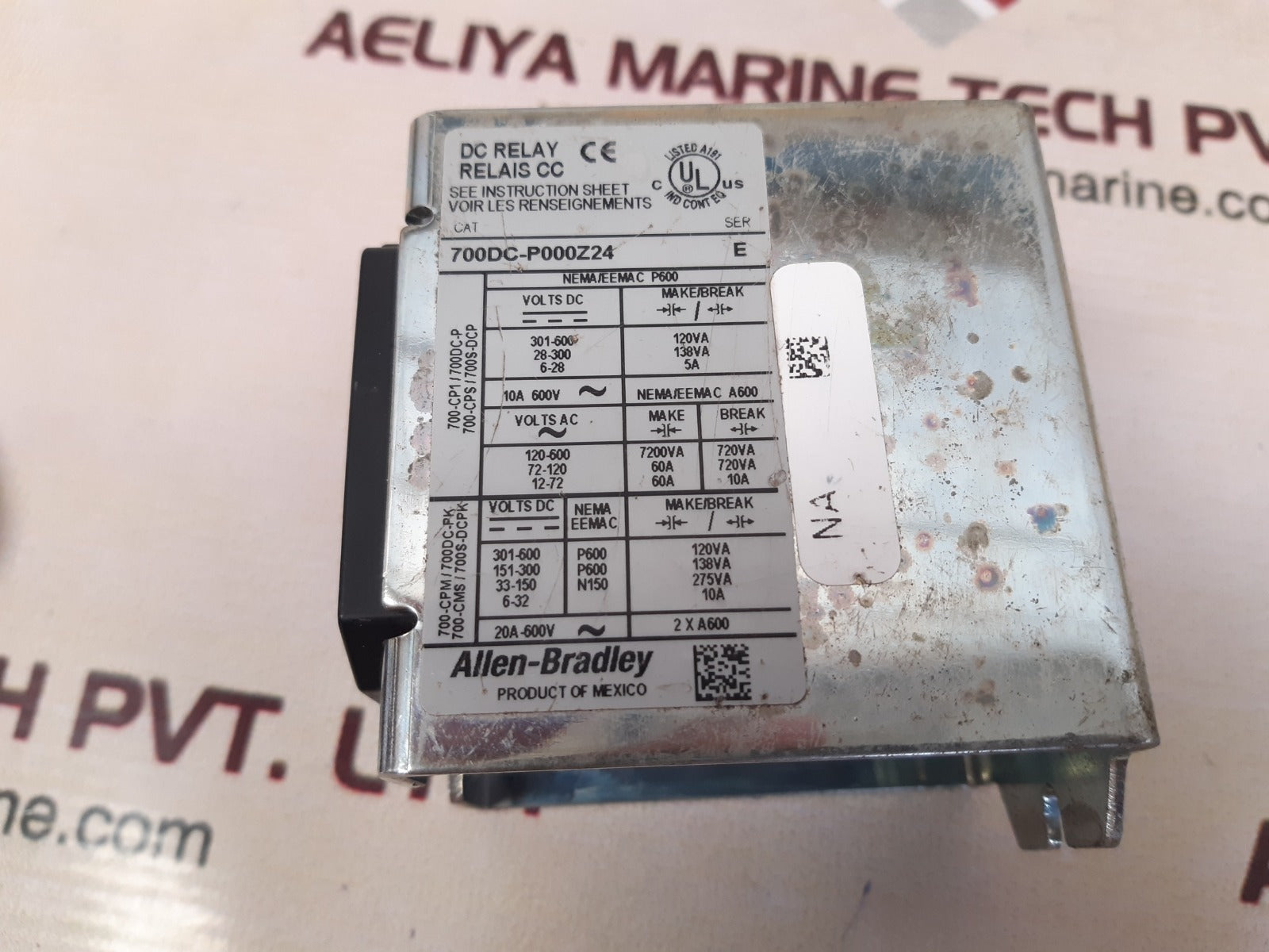 Allen-bradley 700dc-p000z24 ser.e base relay
