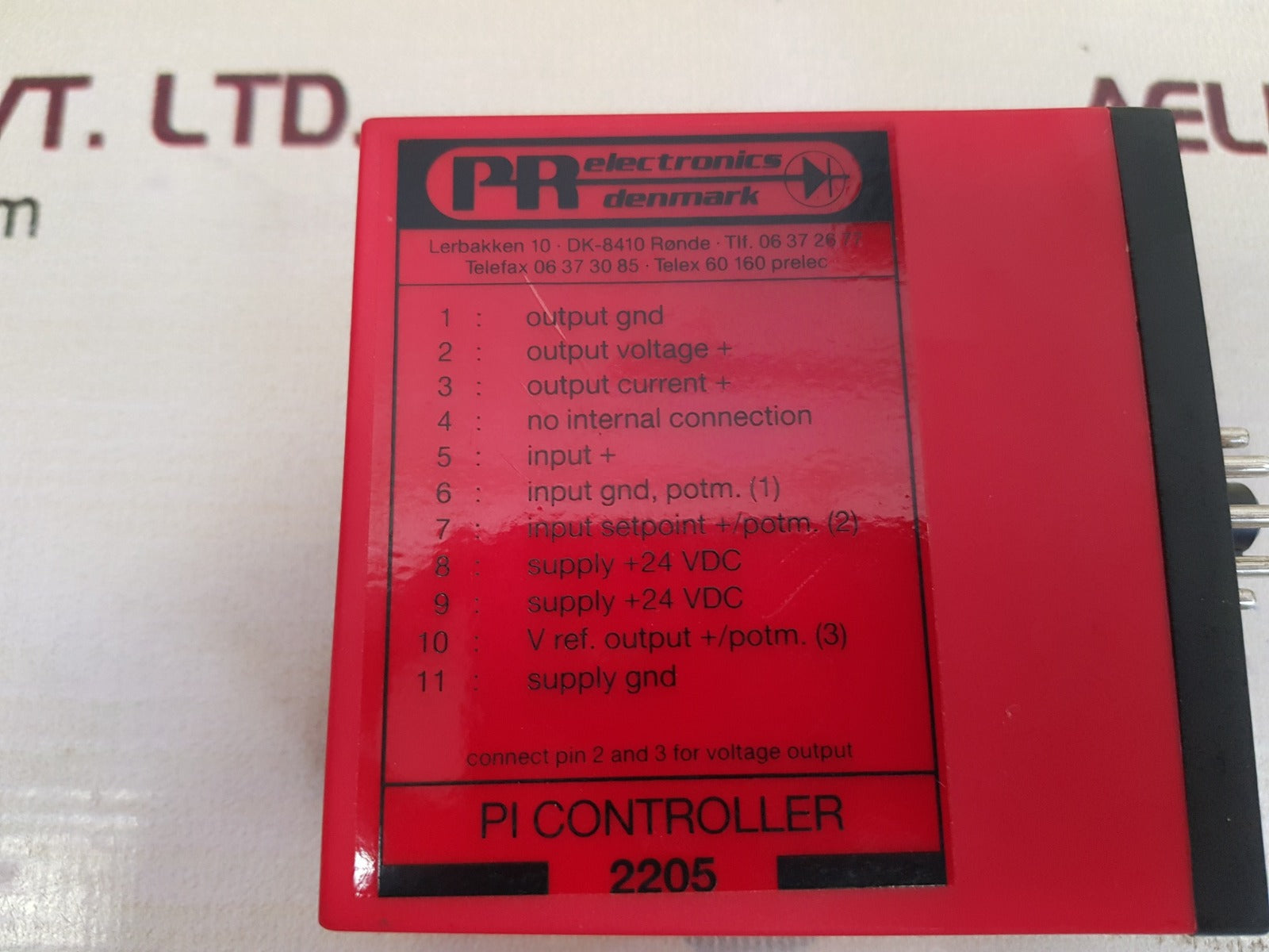 Pr electronics 2205 pi controller 2205 d2a0b