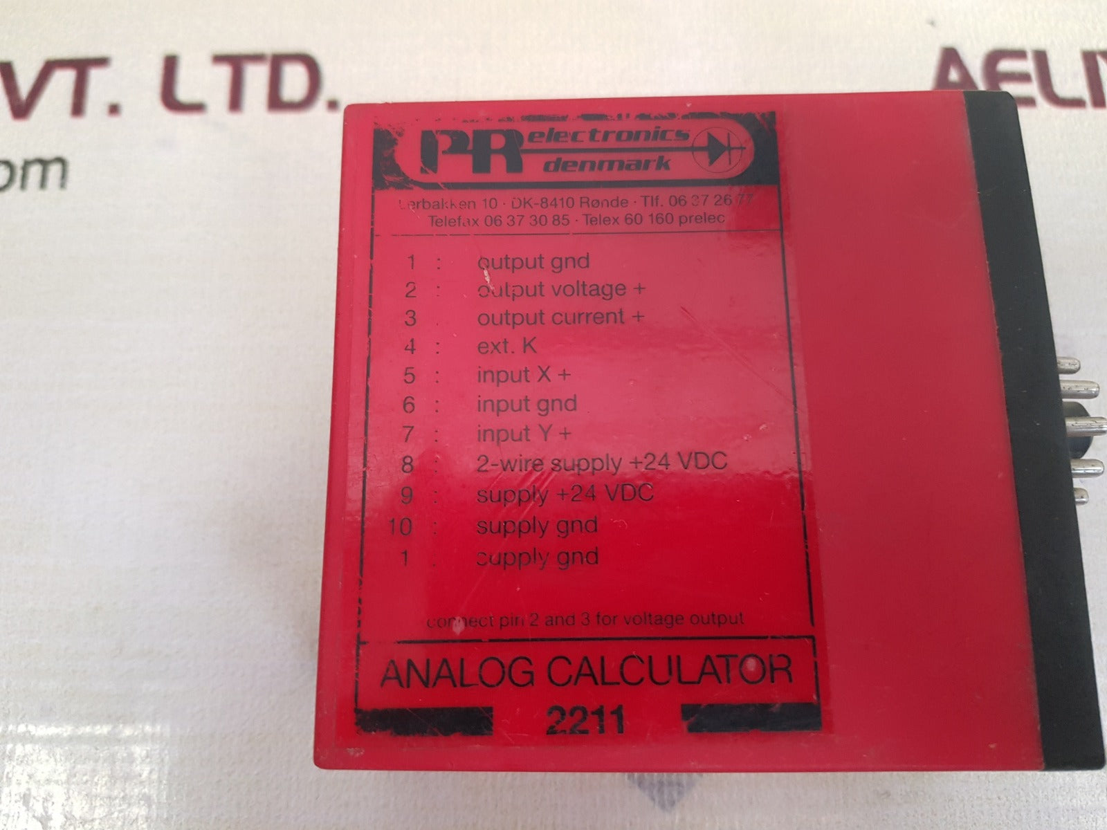 Pr electronics 2211 bb2b1 analog calculator