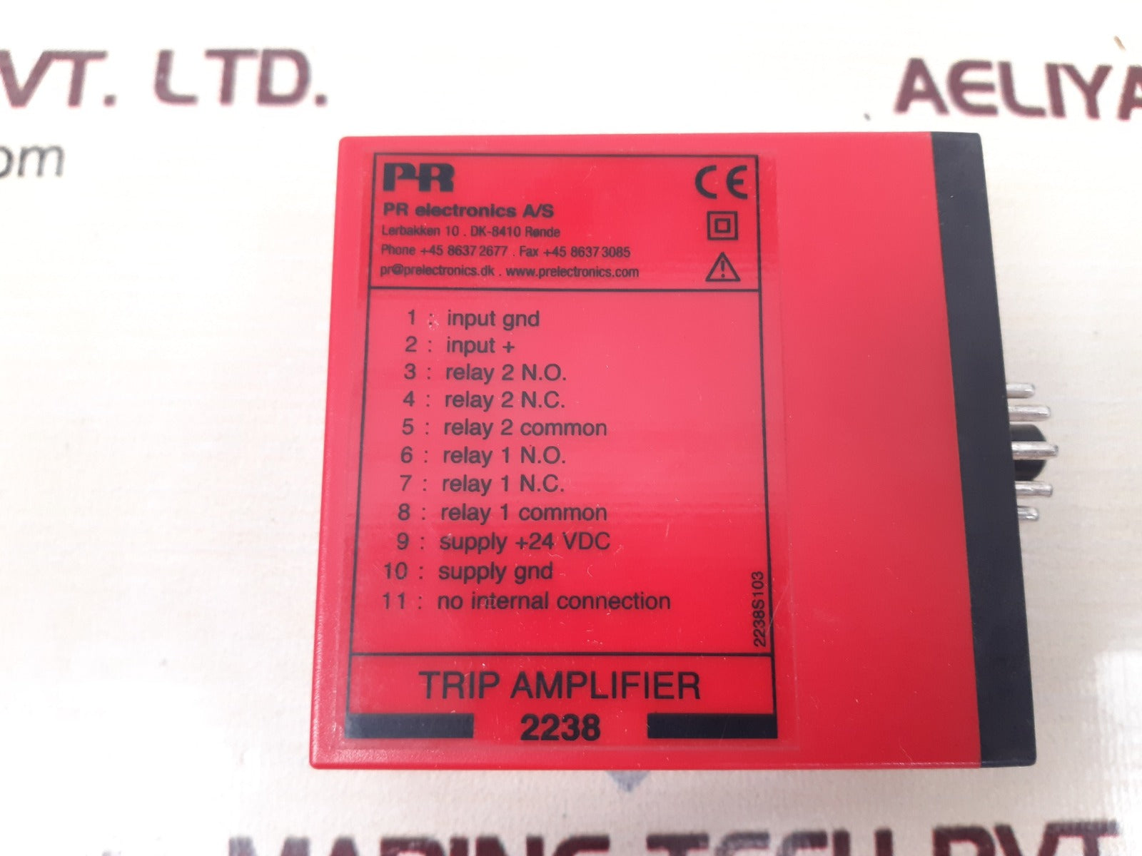 Pr electronics 2238a trip amplifier