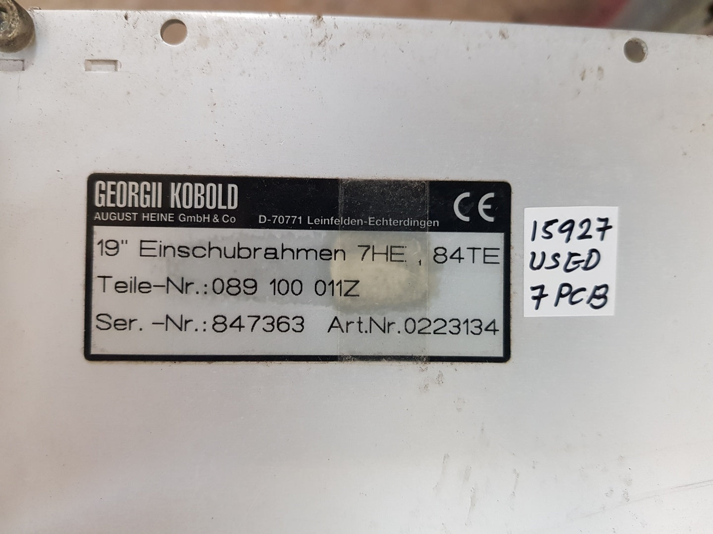 Georgii kobold ksn 8-m1,ksv 3/10,ksv 12/30 servo drive rack