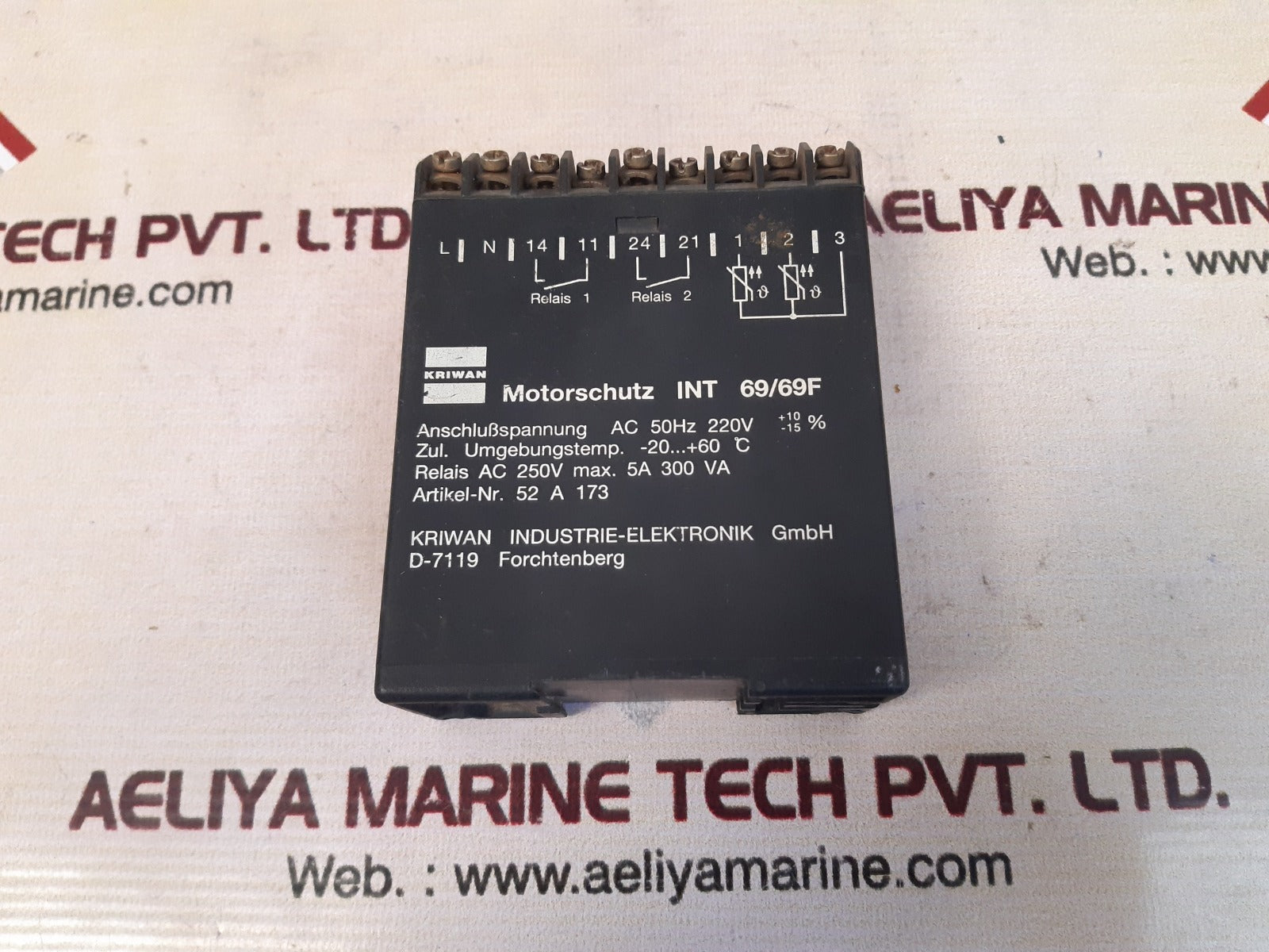 Kriwan int 69/69f motor protection