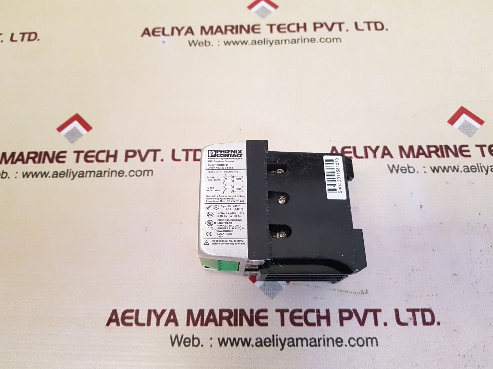 Phoenix contact quint-diode/40 power supply module