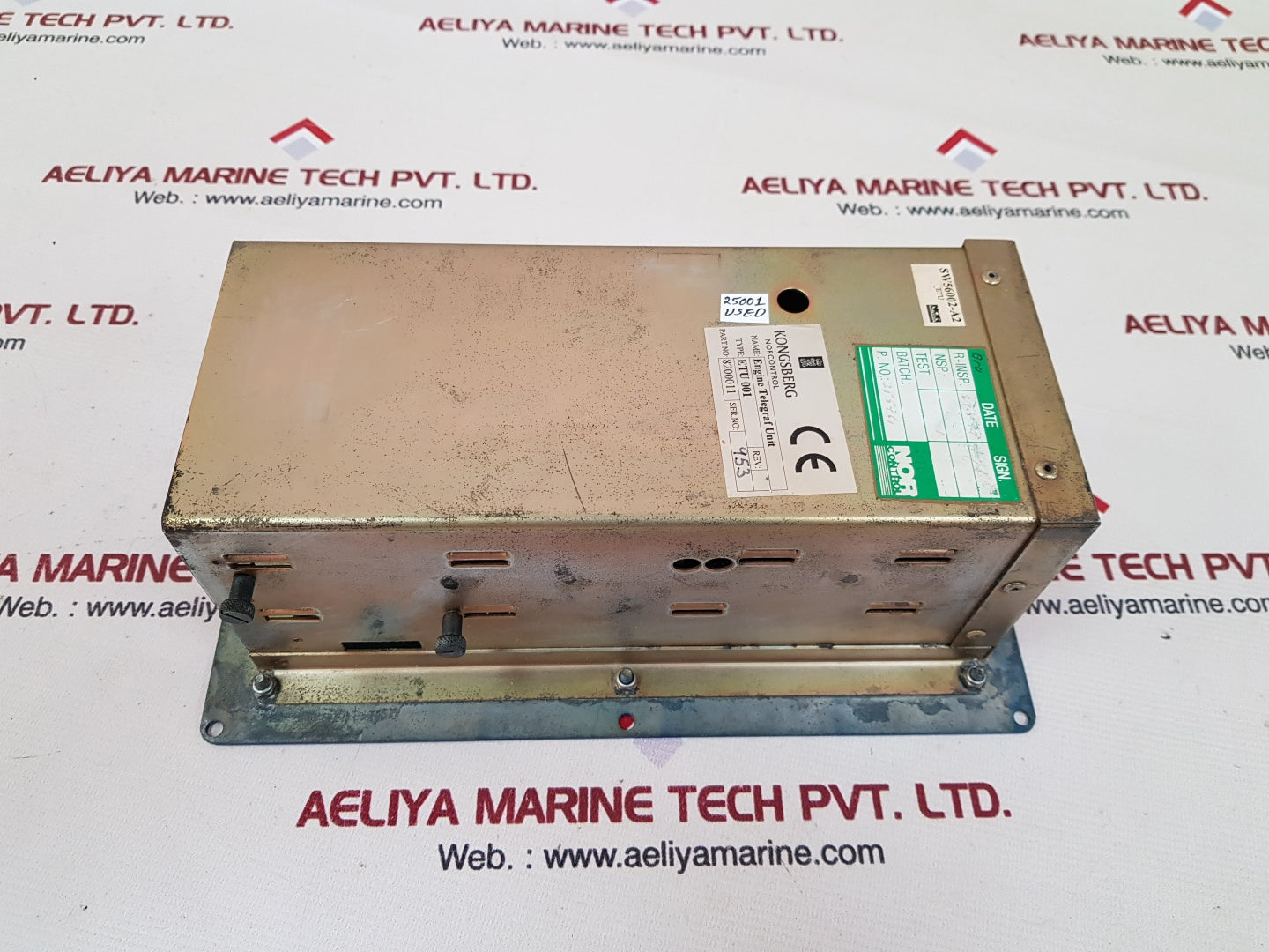 Kongsberg nor control etu 001 engine telegraph unit 8200011