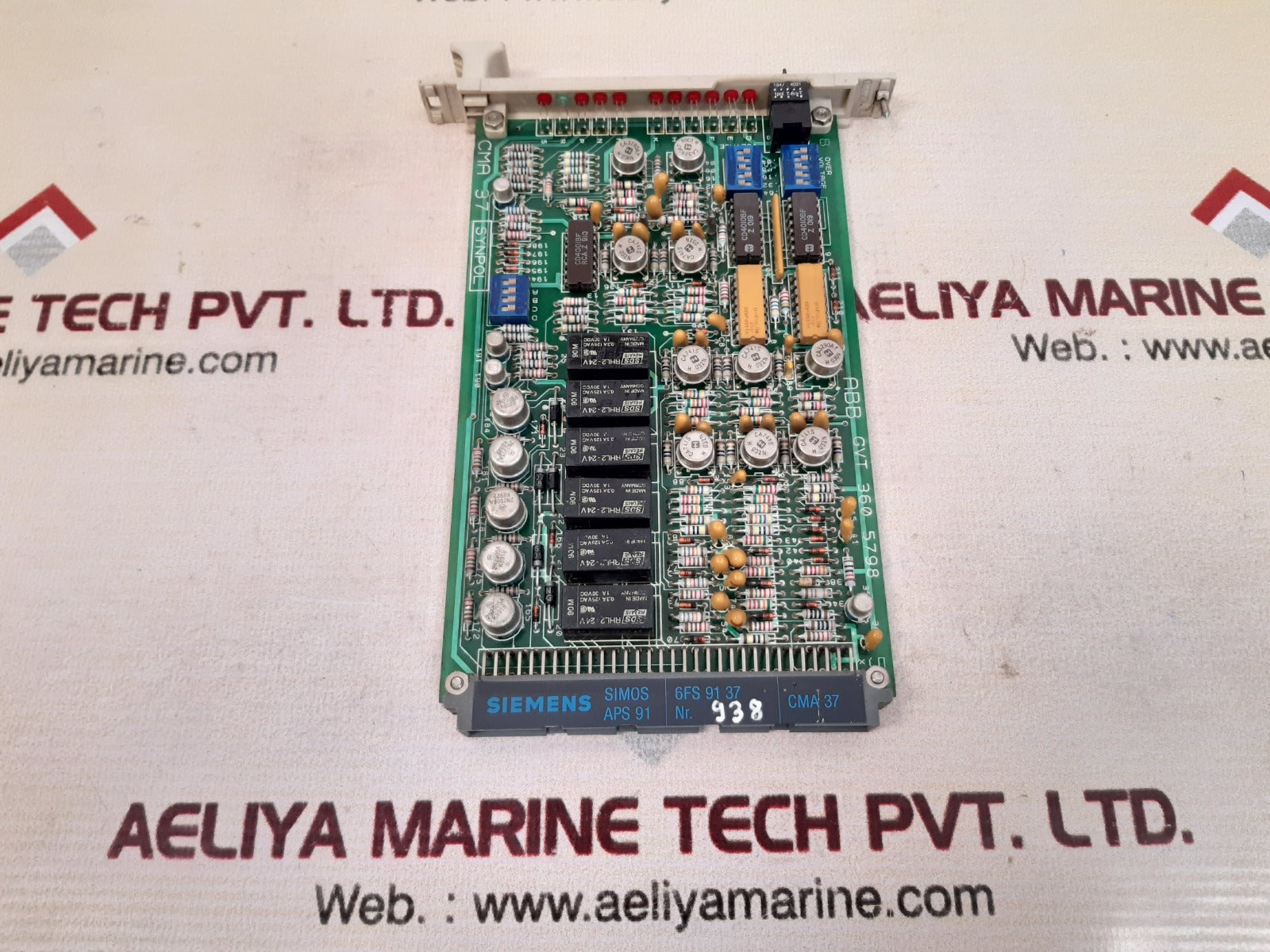 Abb synpol cma 37 pcb card gvt 360 5798