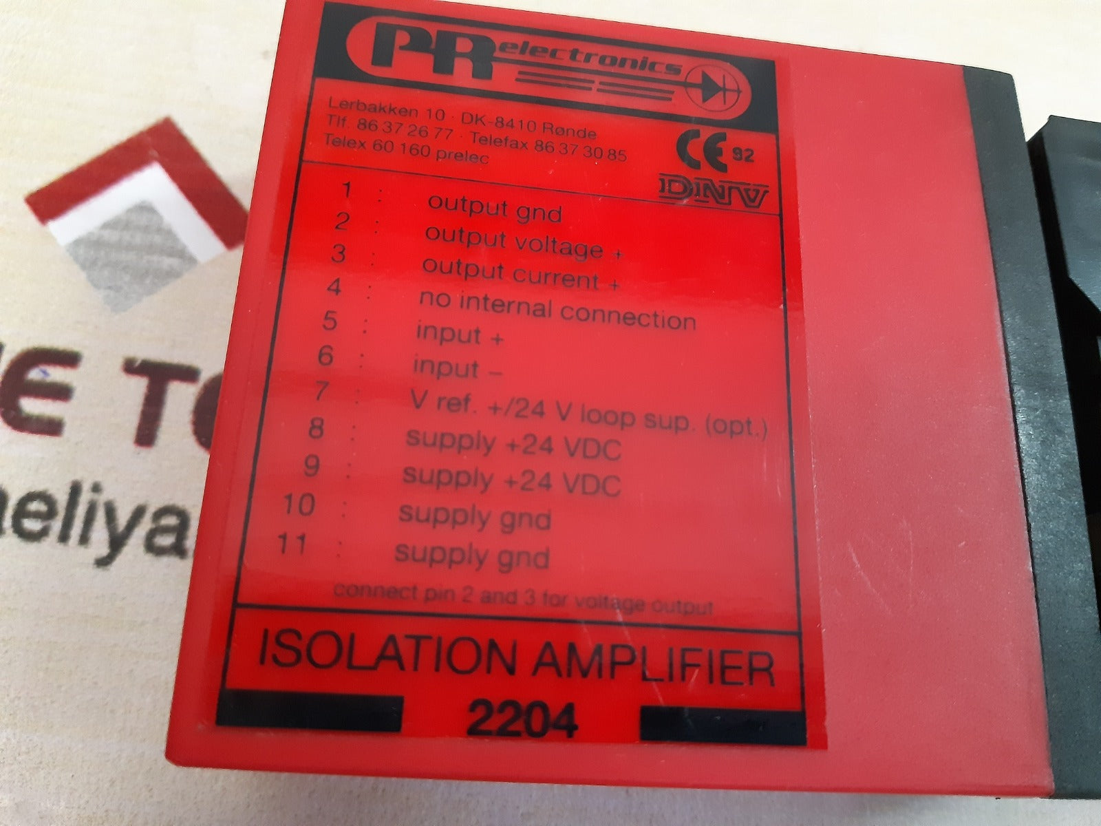 Pr electronics 2204 isolation amplifier New