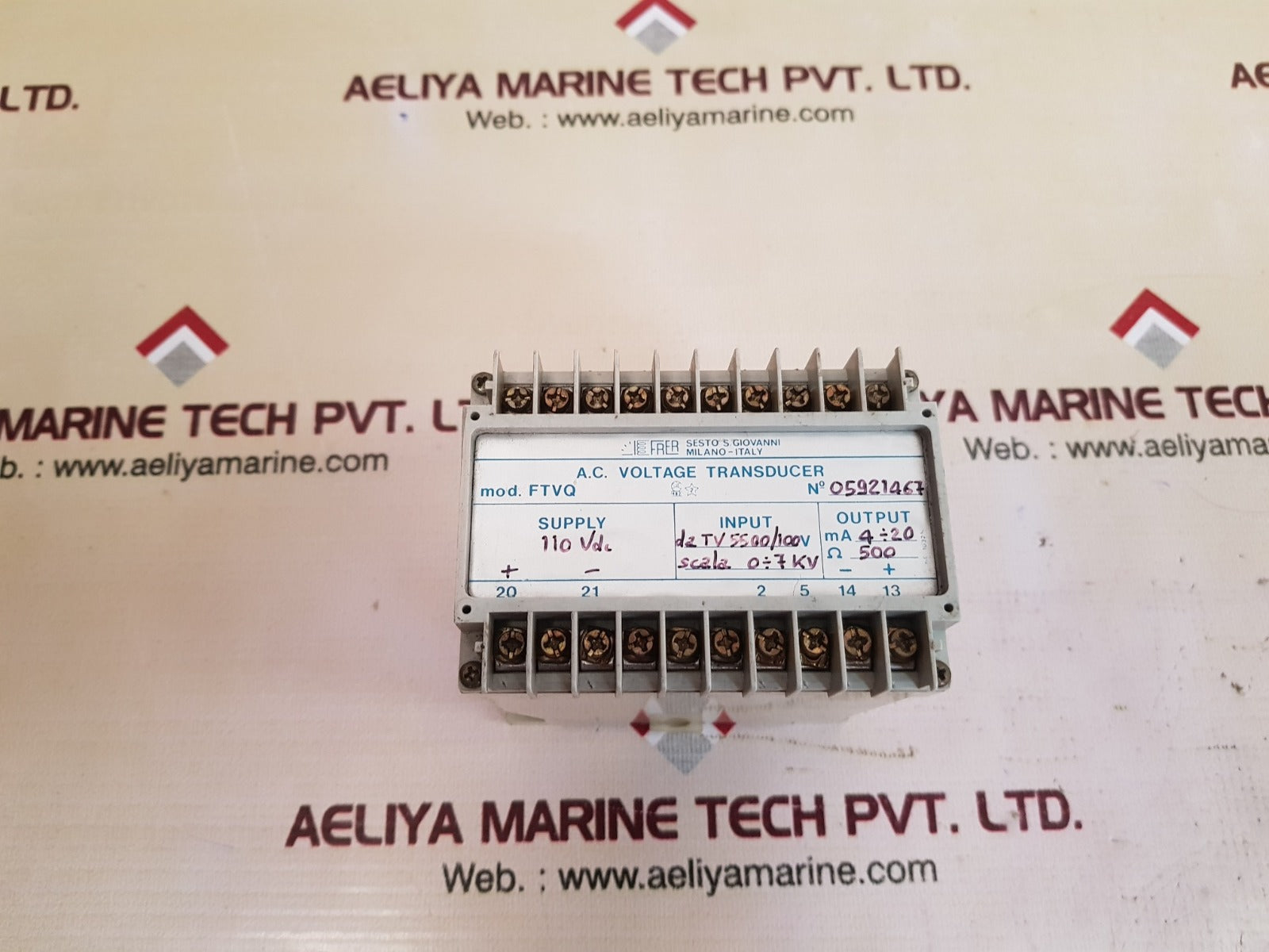 Sesto s. giovanni ftvq a.c. voltage transducer