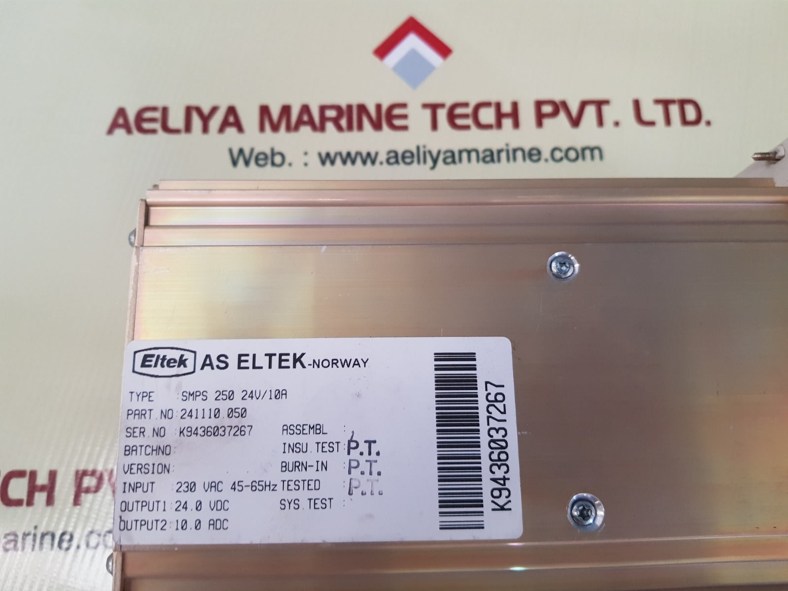 Eltek/abb smps 250 power supply 241110.050