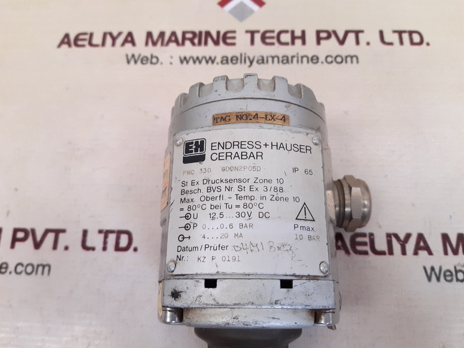 Endress+hauser pmc 330 gd0n2p05d flow meter 10bar
