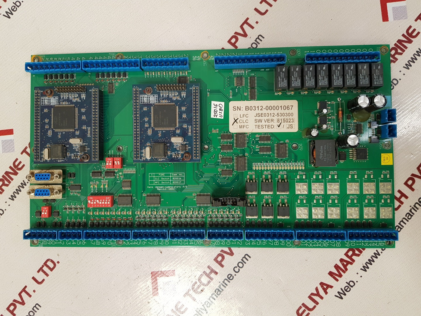 Hans jensen lubricators 815023 pcb card rev. 1.1