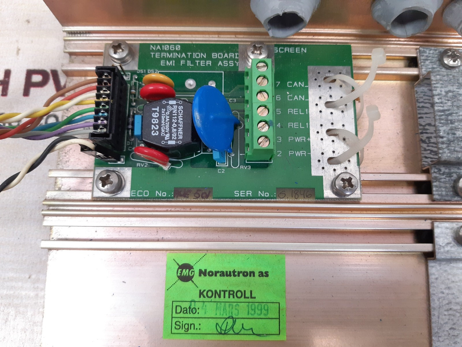 Kongsberg ha448515d norcontrol watch cabin unit 6200364 rev.b
