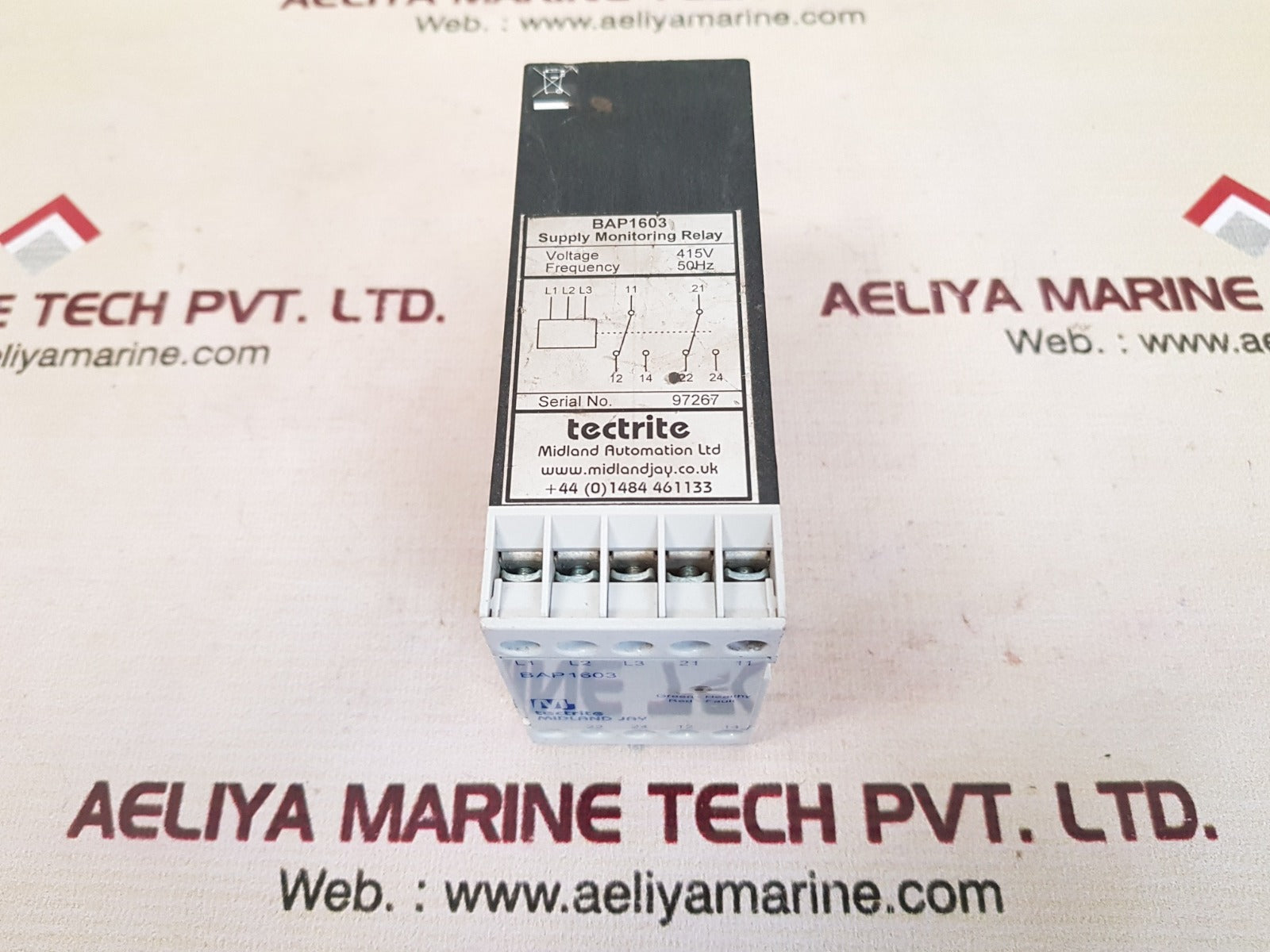 Tectrite midland jay bap 1603 supply monitoring relay