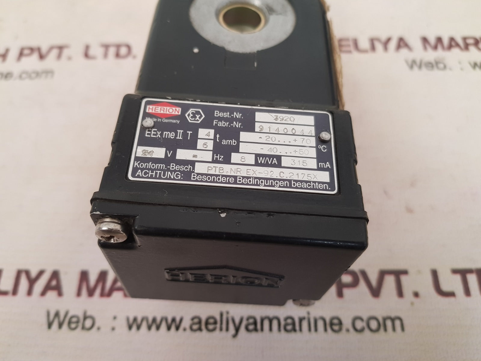 Herion 3920 ex-92.c.2175x solenoid valve coil