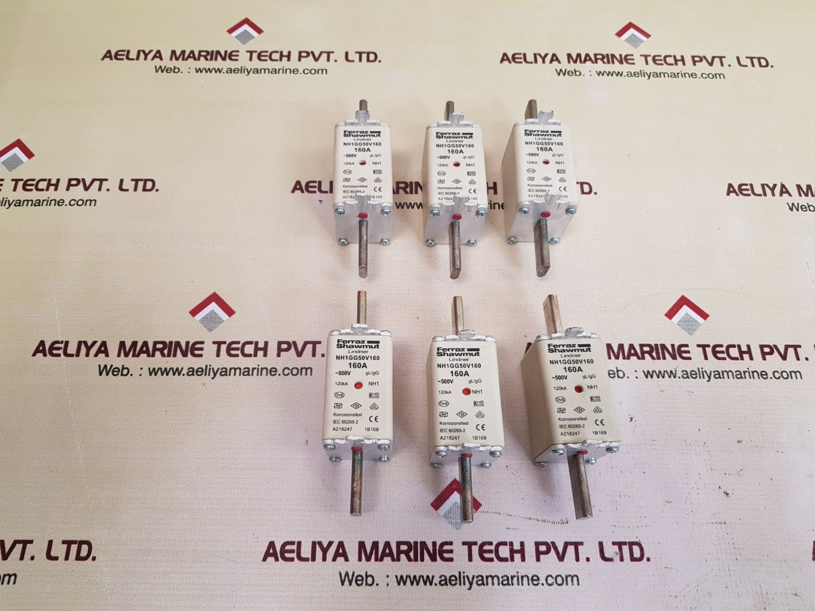 Ferraz shawmut/mersen nh1gg50v160 fuse link 500v 160a
