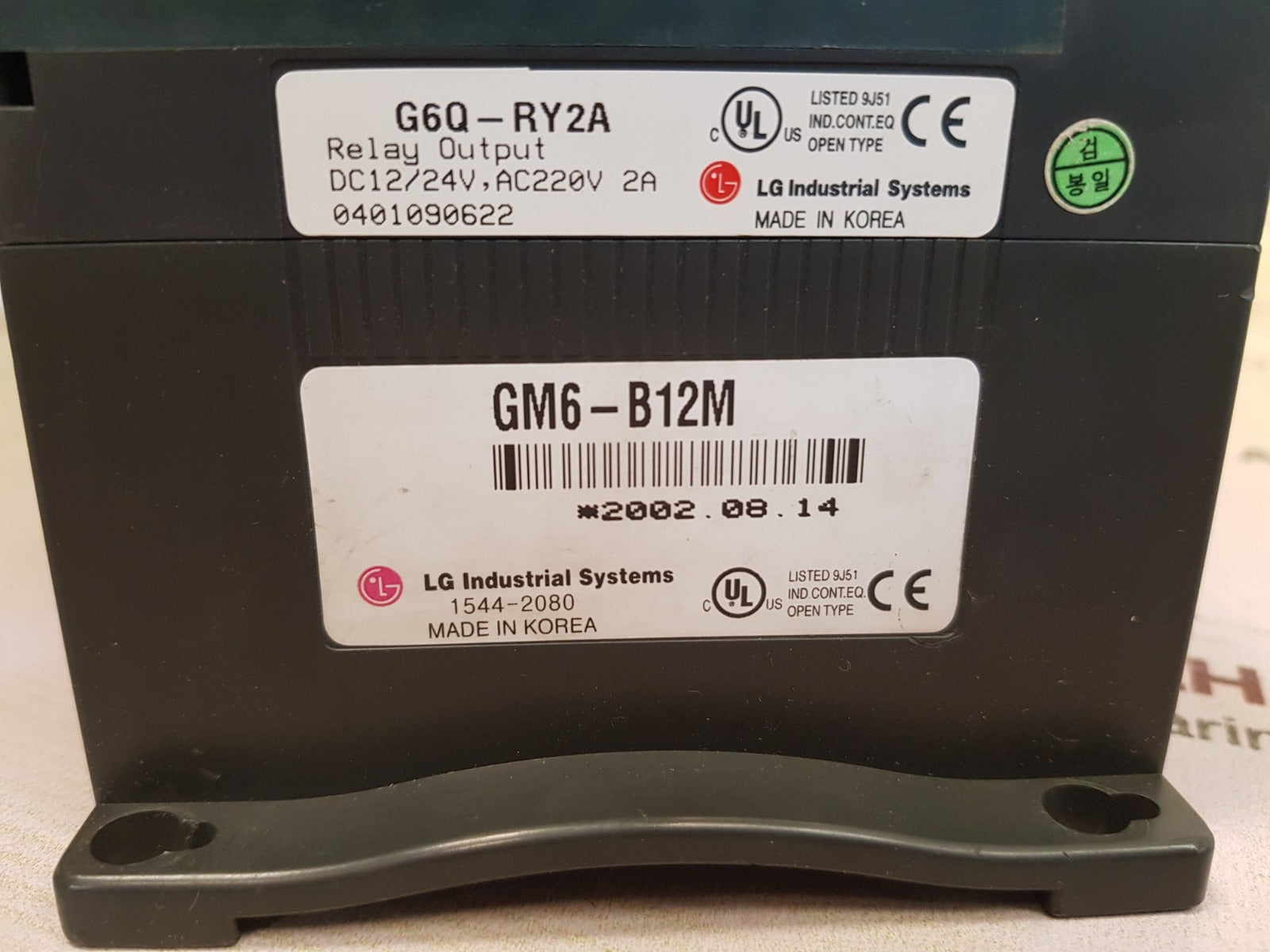 Lg gm6-pafc,k3p-07as,g6i-d24a,g6q-ry2a programmable logic controller