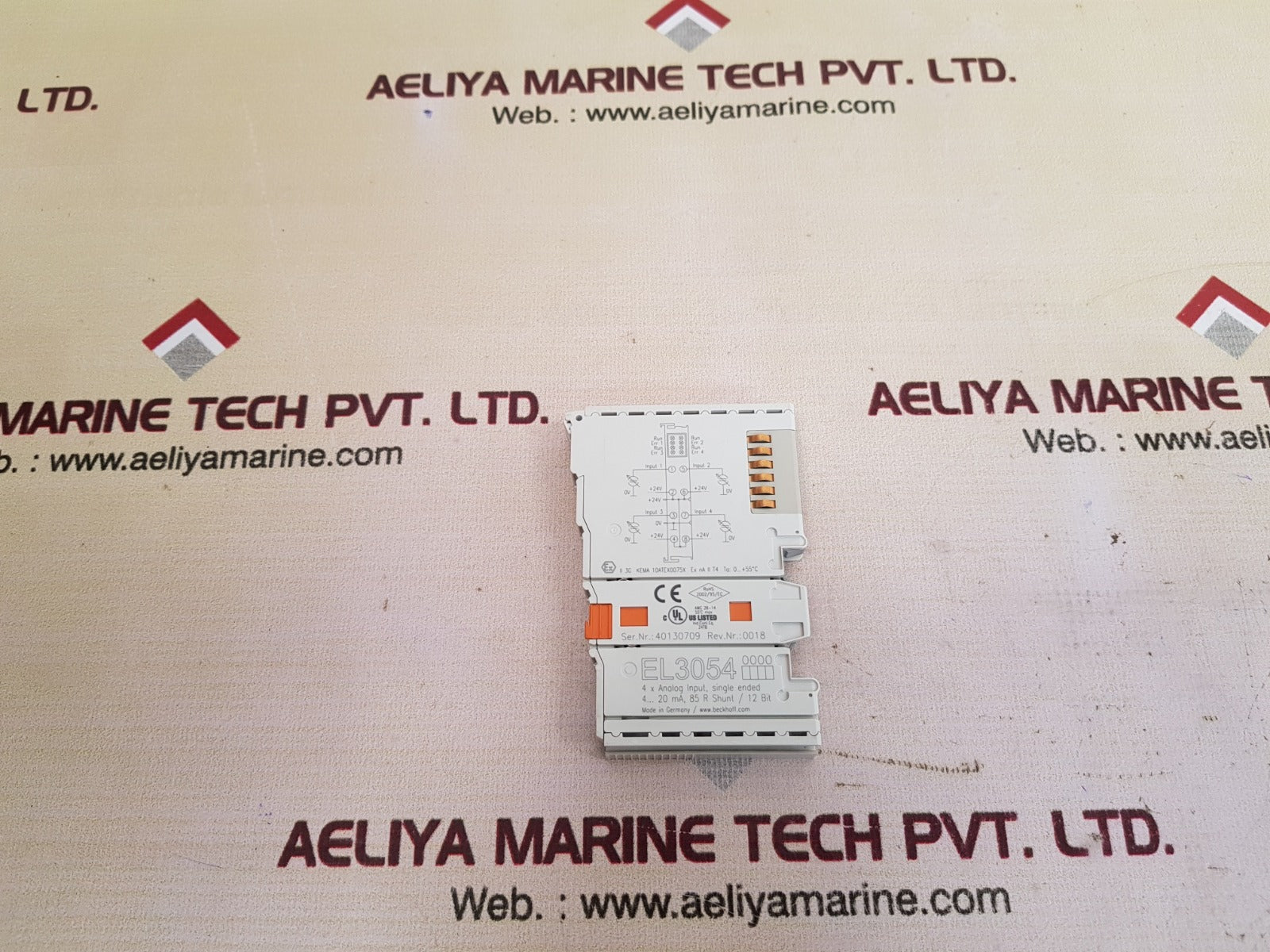 Beckhoff el3054 4-channel analog input terminal module