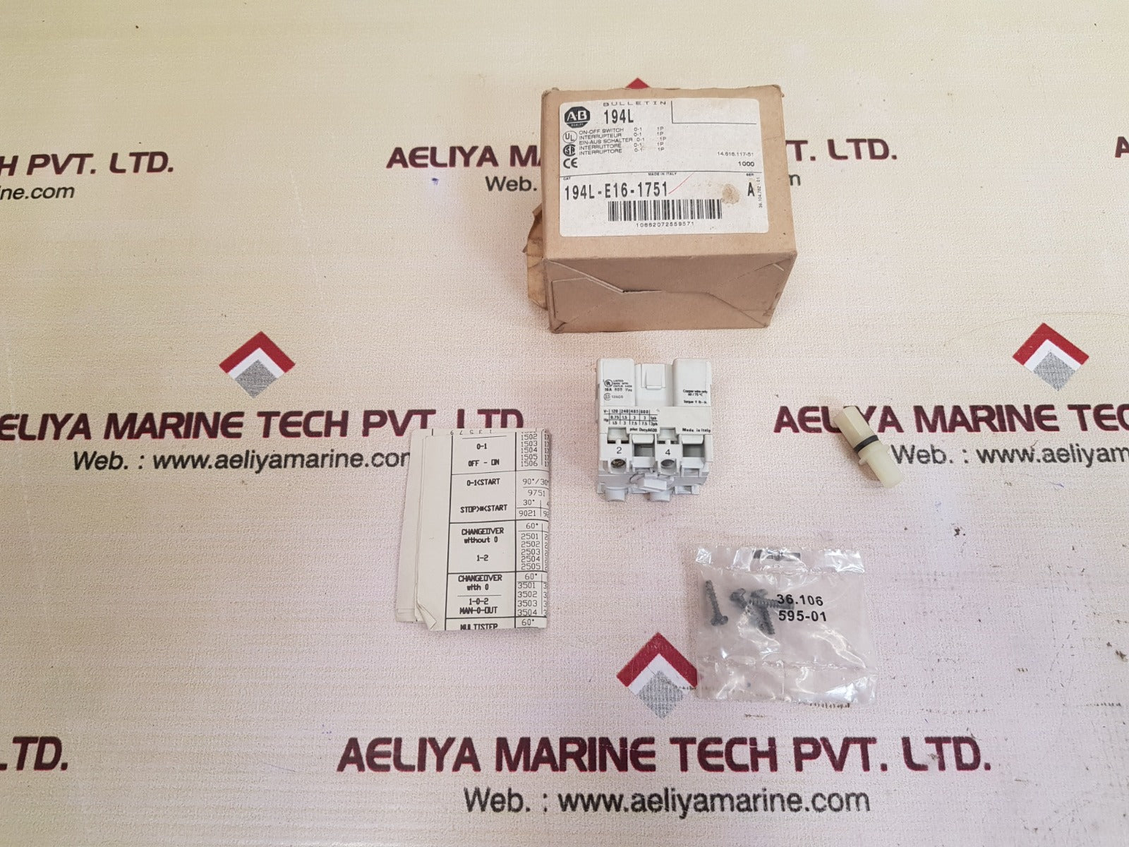 Allen bradley 194l-e16-1751 ser.a on-offload switch