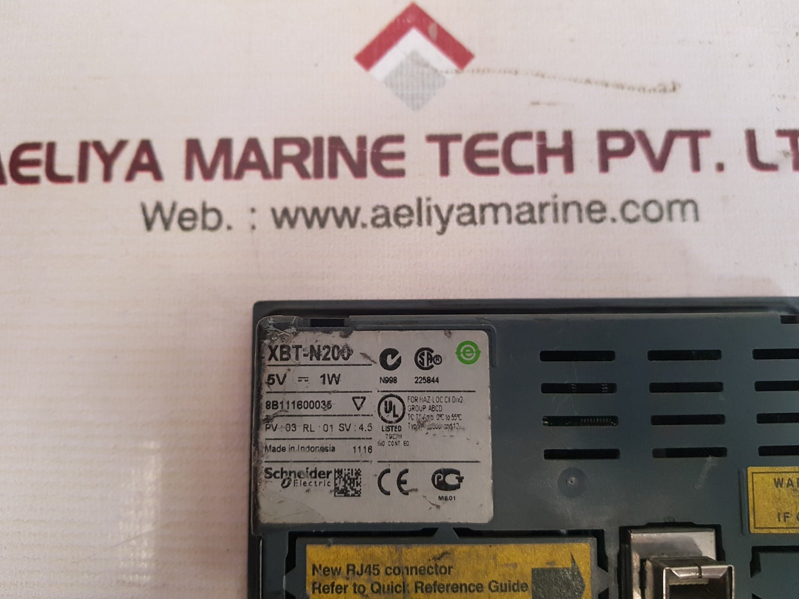Schneider electric xbt-n200 display unit rl:01