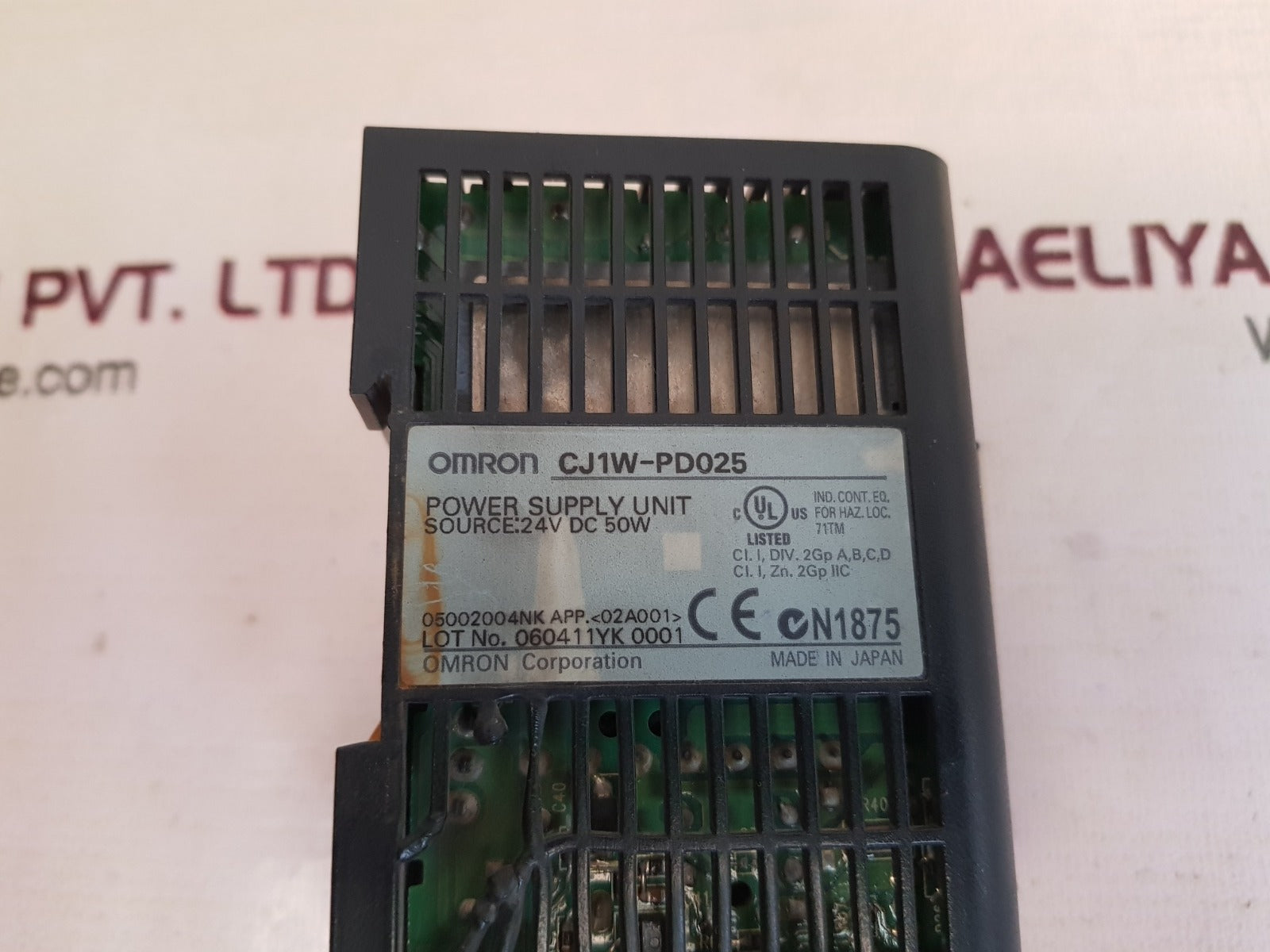 Omron cj1w-pd025 power supply unit 50w