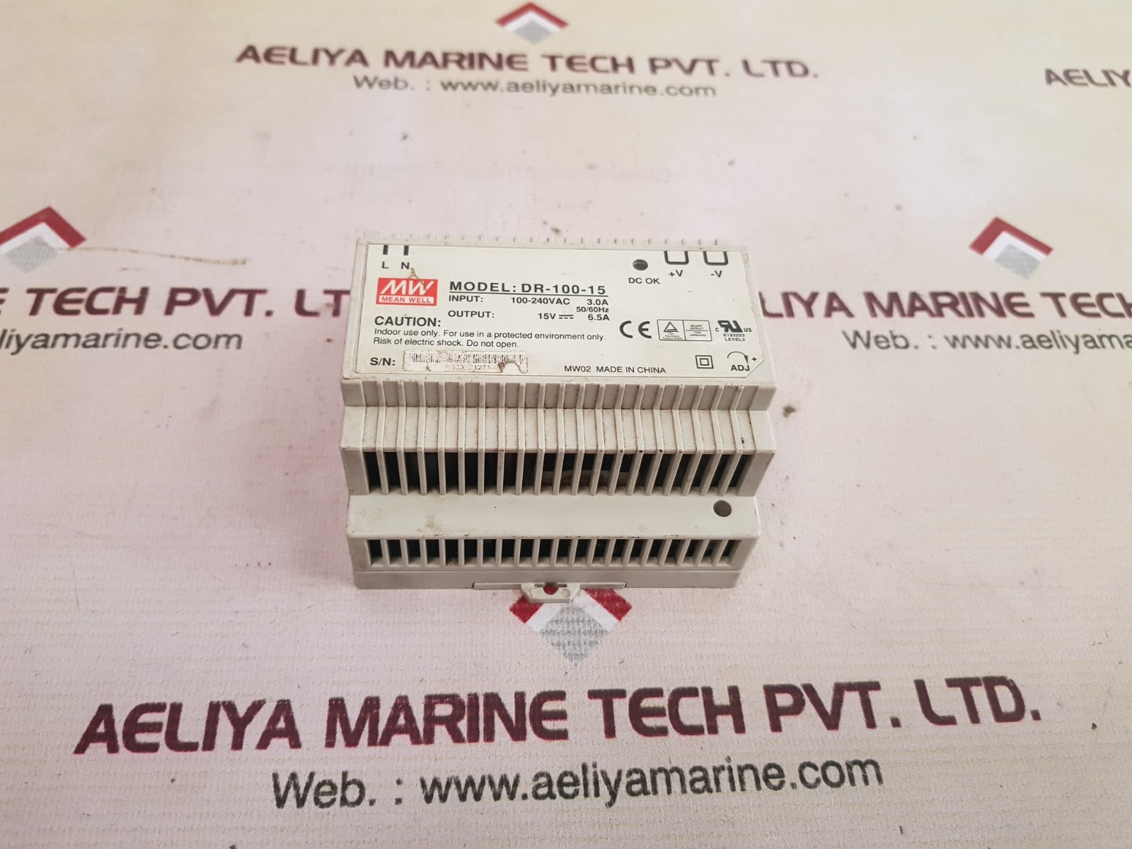 Mean well dr-100-15 ac-dc din rail