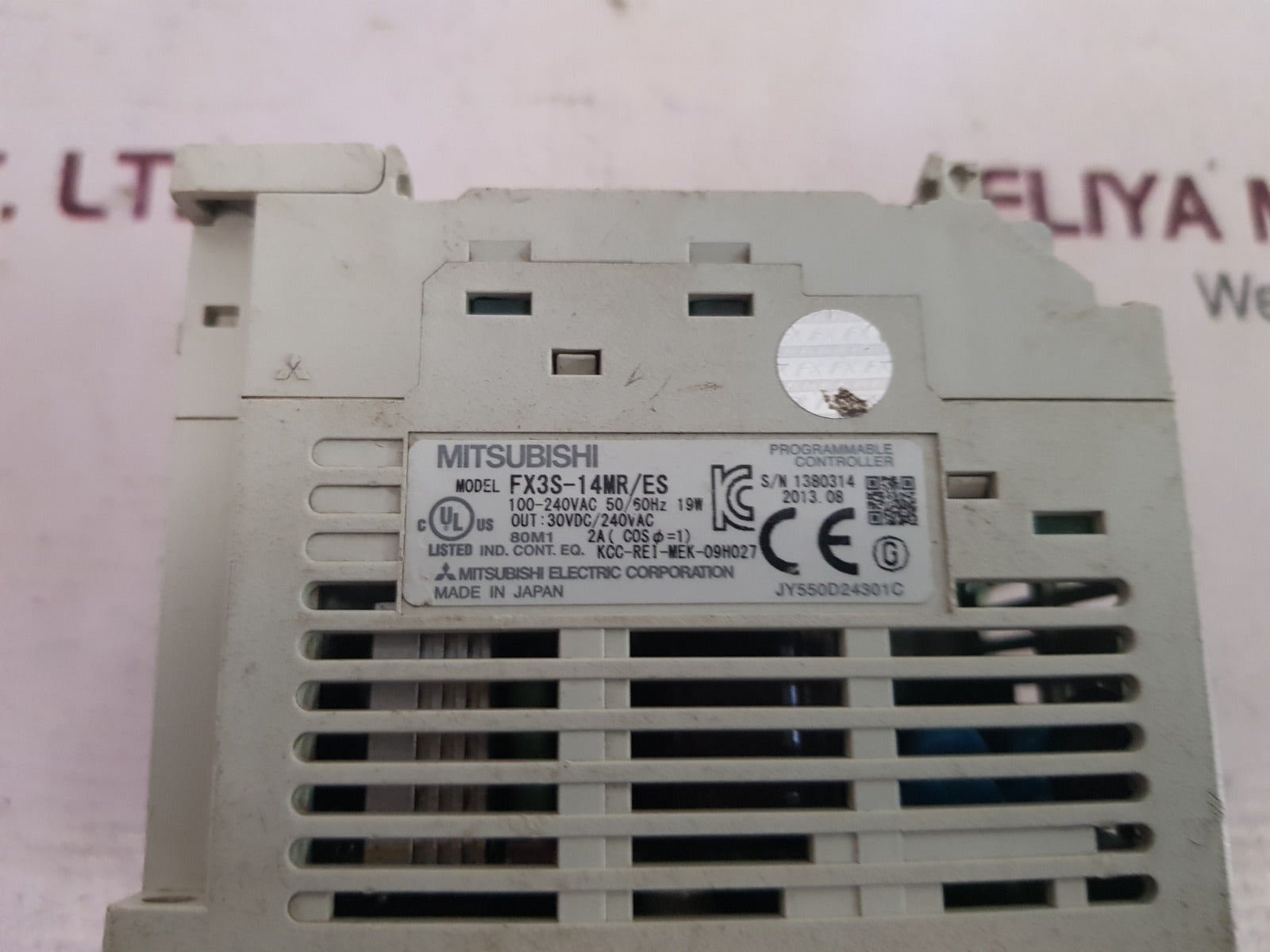 Mitsubishi fx3s-14mr/es programmable controller