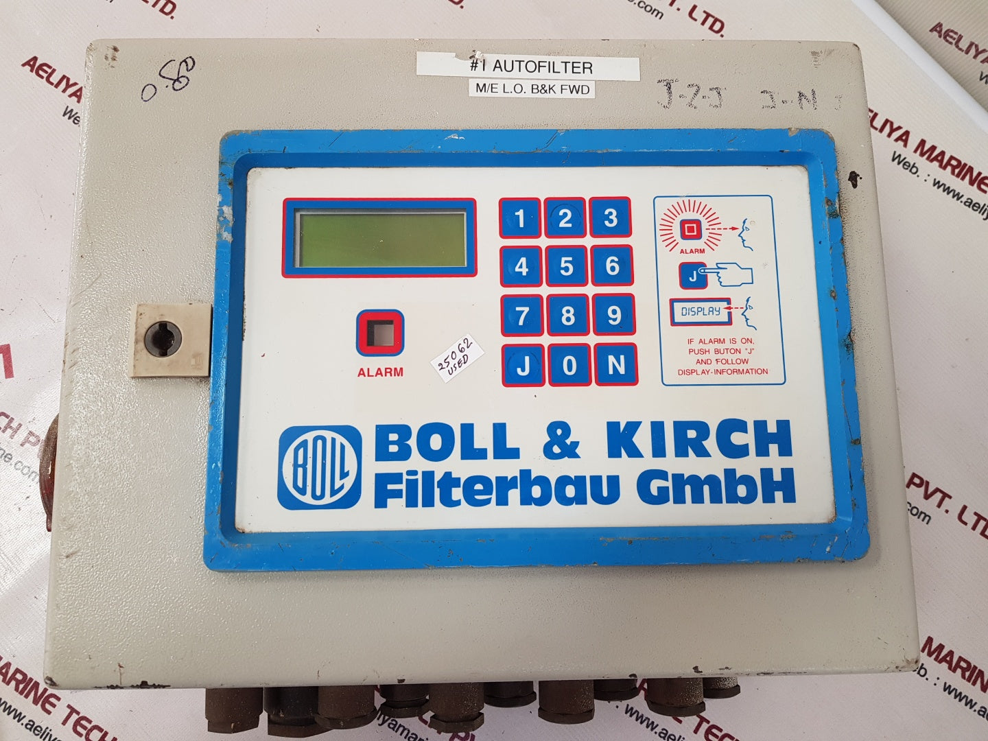Boll & kirch mcs 2000 bollfilter electronic control unit 6.61.07 z35166