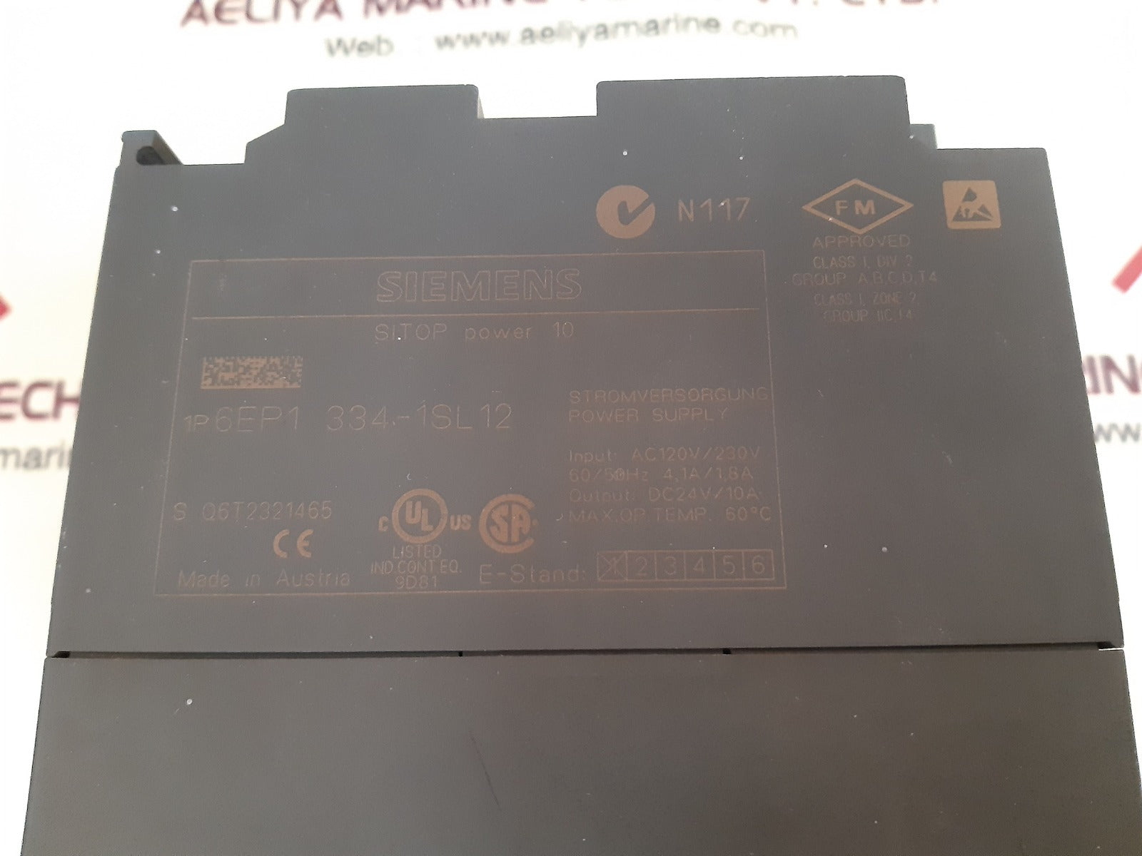 Siemens sitop power 10 6ep1 334-1sl12 power supply
