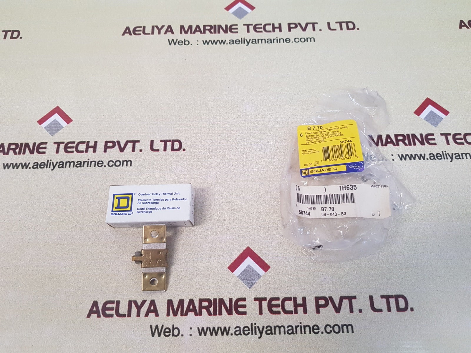 Square d b7.70 overload relay thermal unit