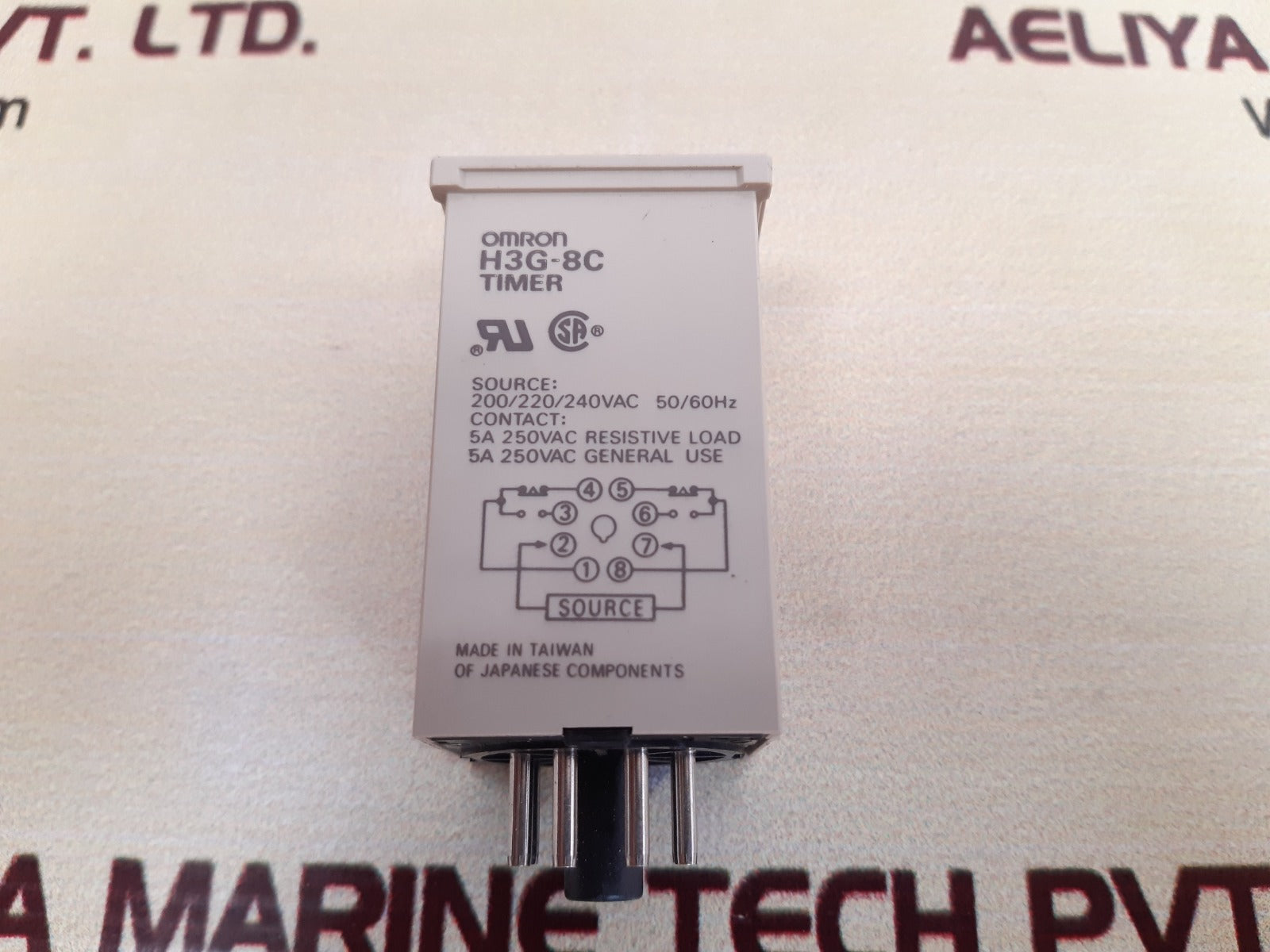 Omron h3g-8c timer 0-30min 200/220/240vac