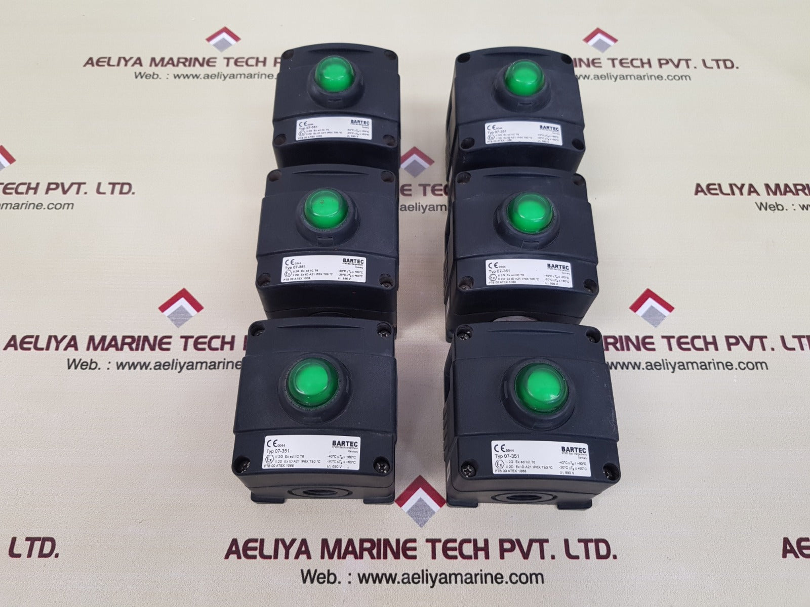 Bartec 07-351 emergency push button ptb 00 atex 1068