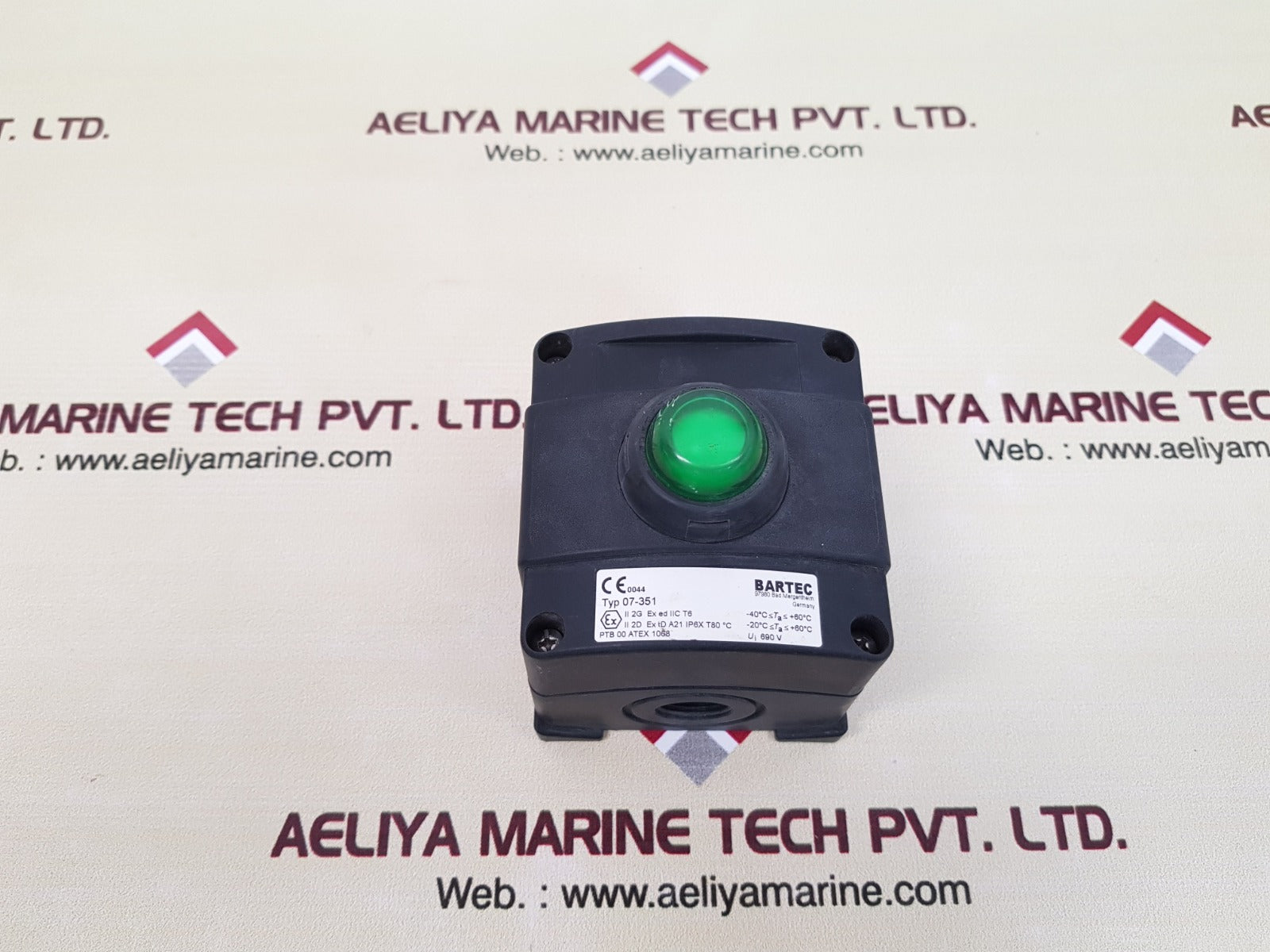 Bartec 07-351 emergency push button ptb 00 atex 1068