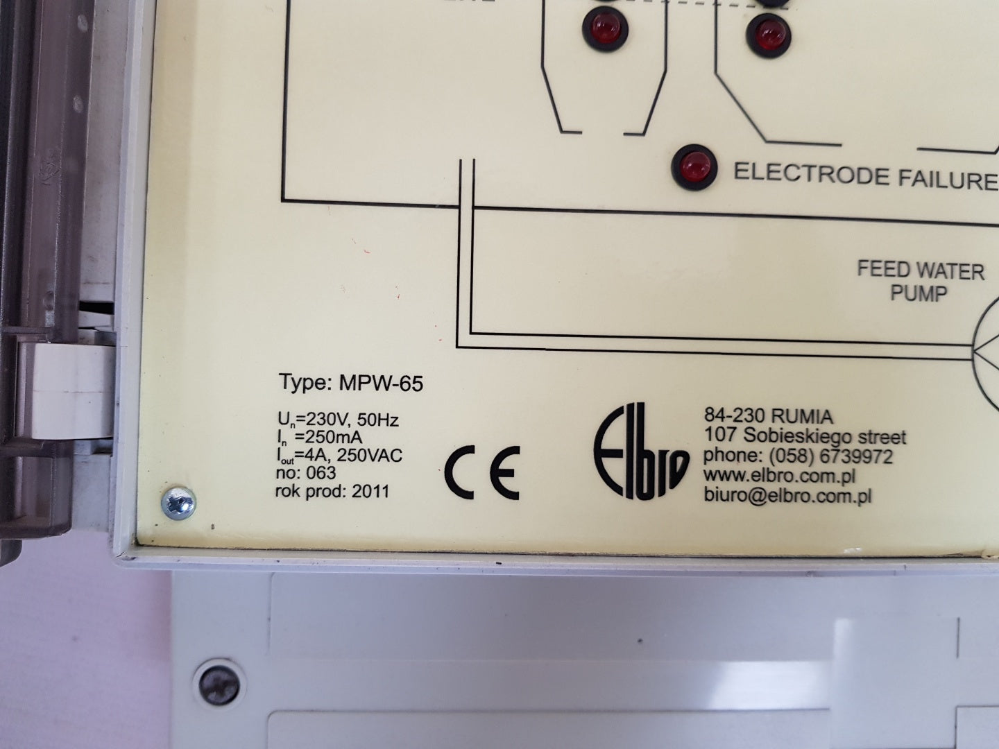 Elbro mpw-65 5 point water level controller