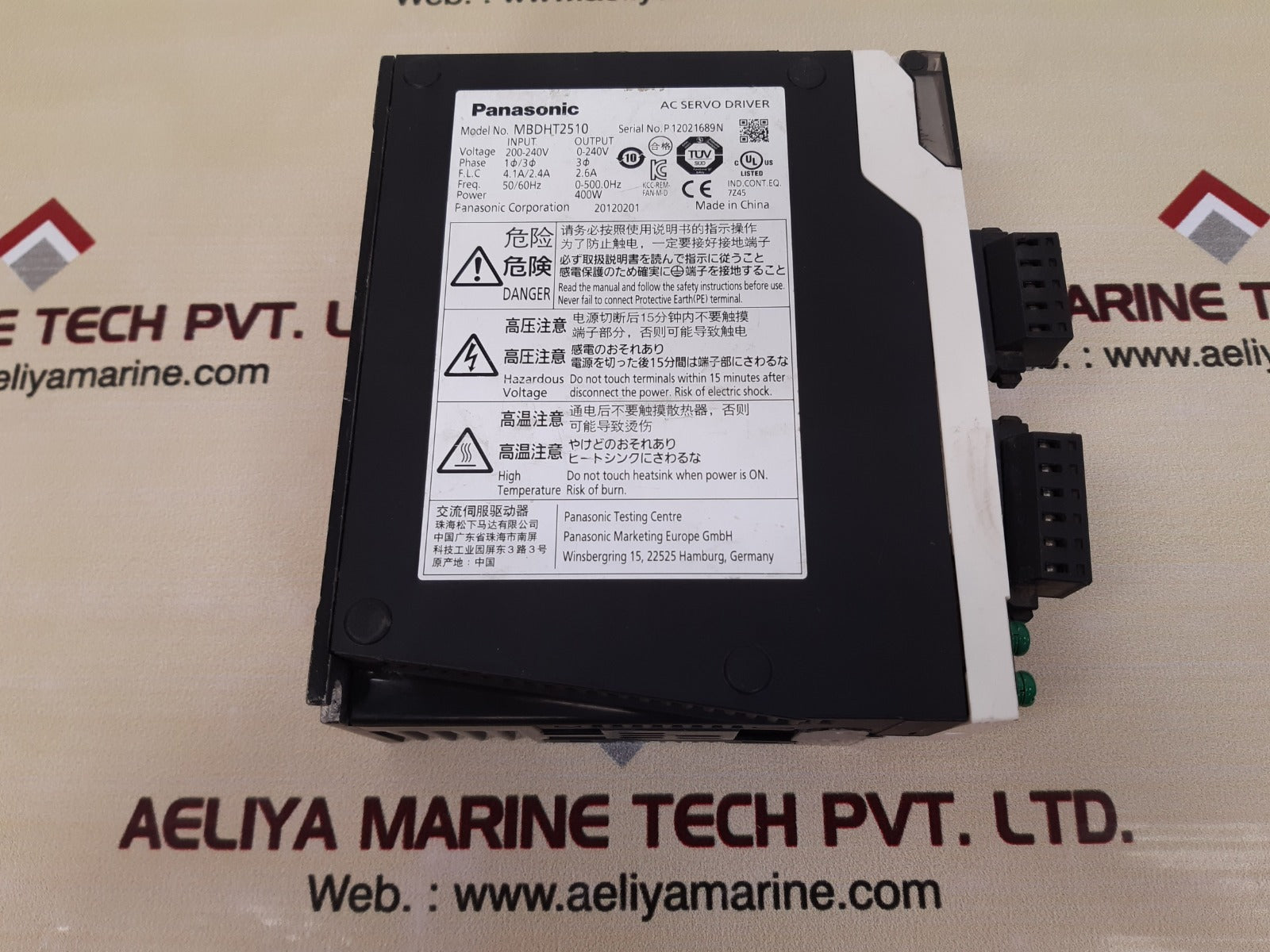 Panasonic mbdht2510 ac servo driver