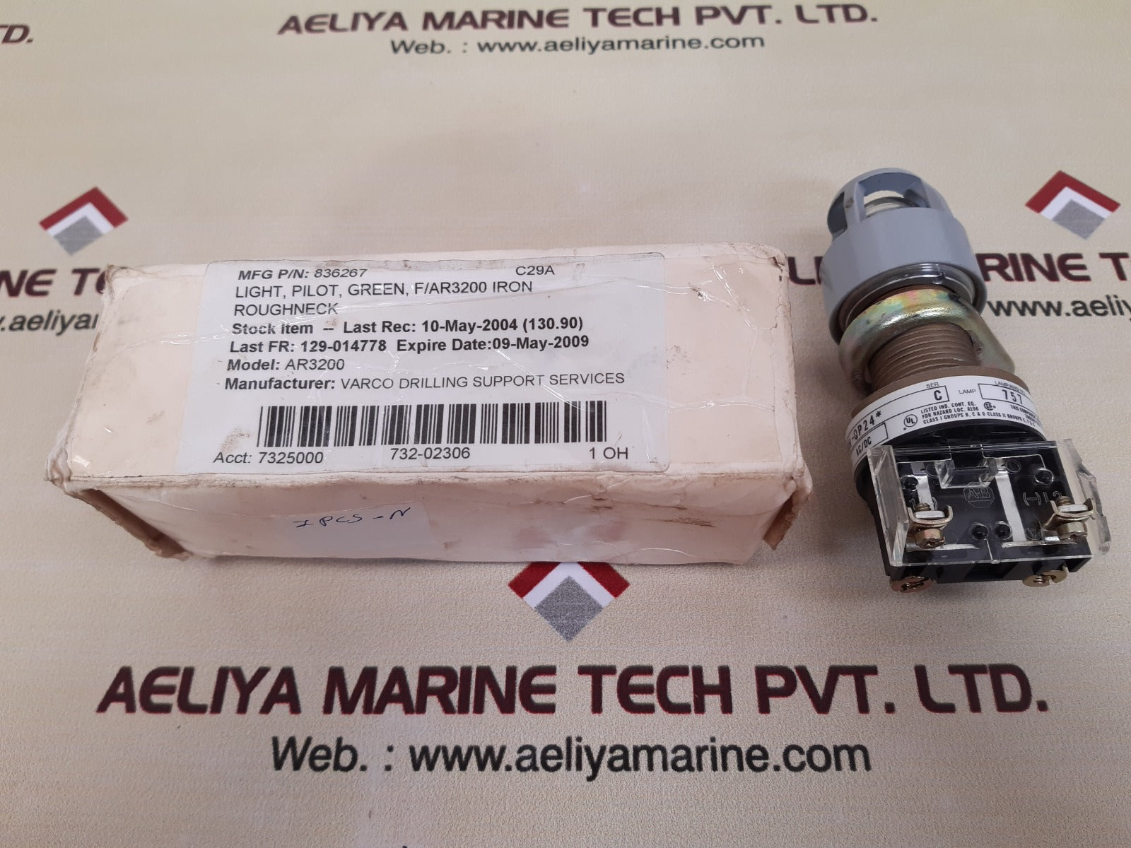 Allen bradley 800h-qp24 green pilot light