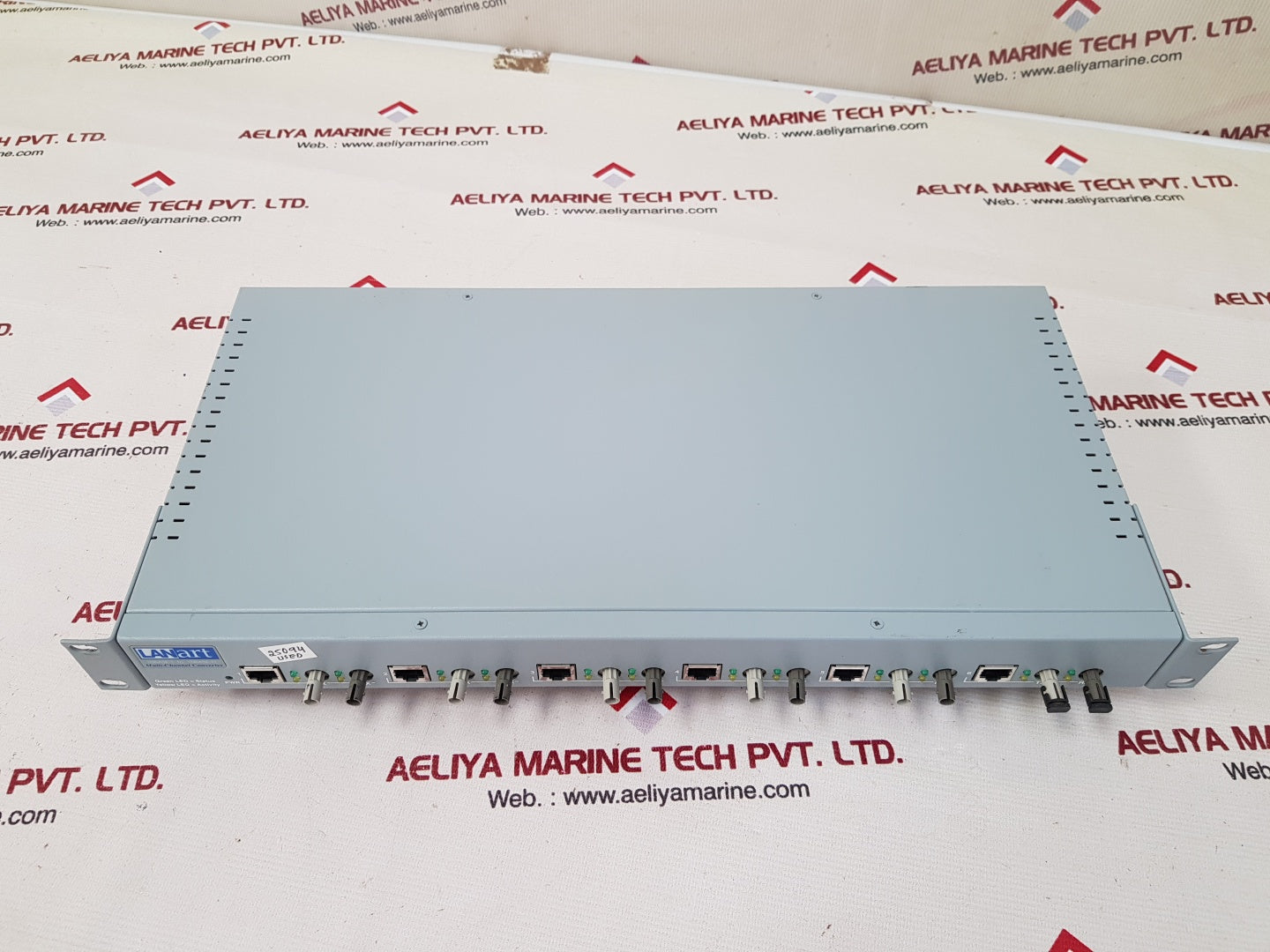 Lanart 10base-t to 10base-fl multi-channel converter