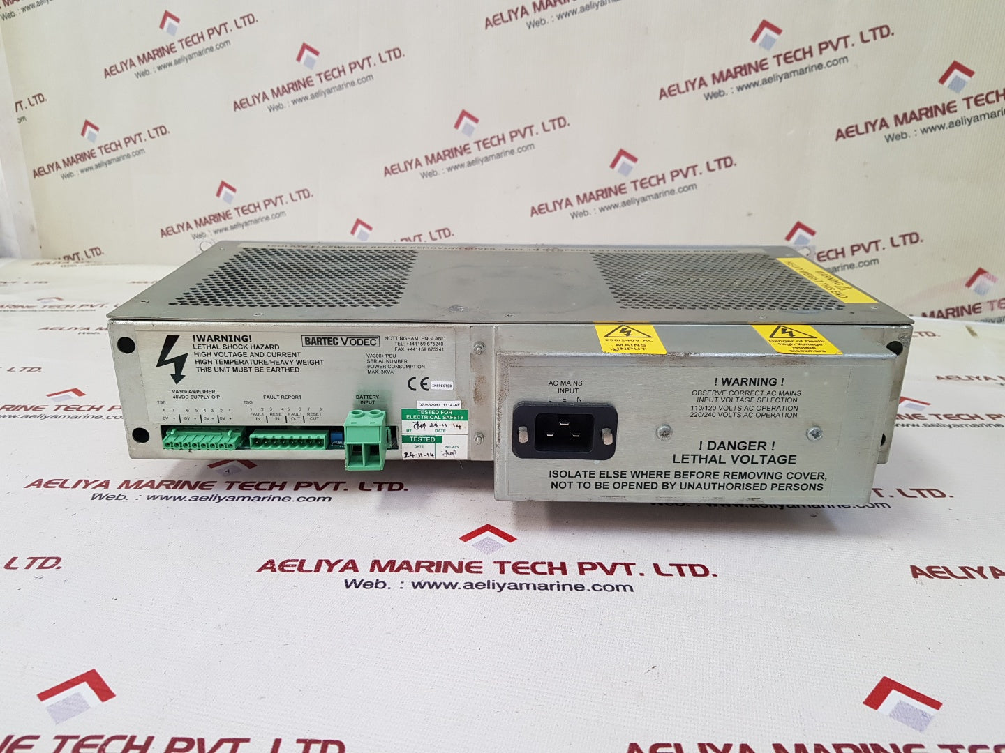 Bartec vodec va300/psu va300 amplifier power supply