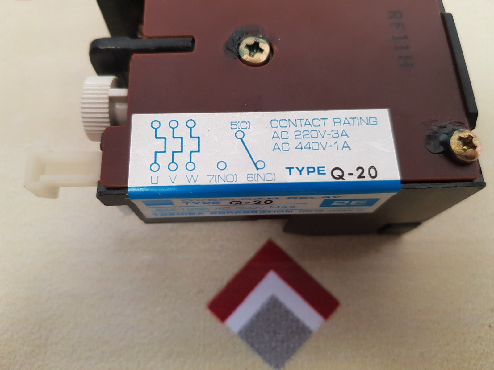 Toshiba q-20 overload relay