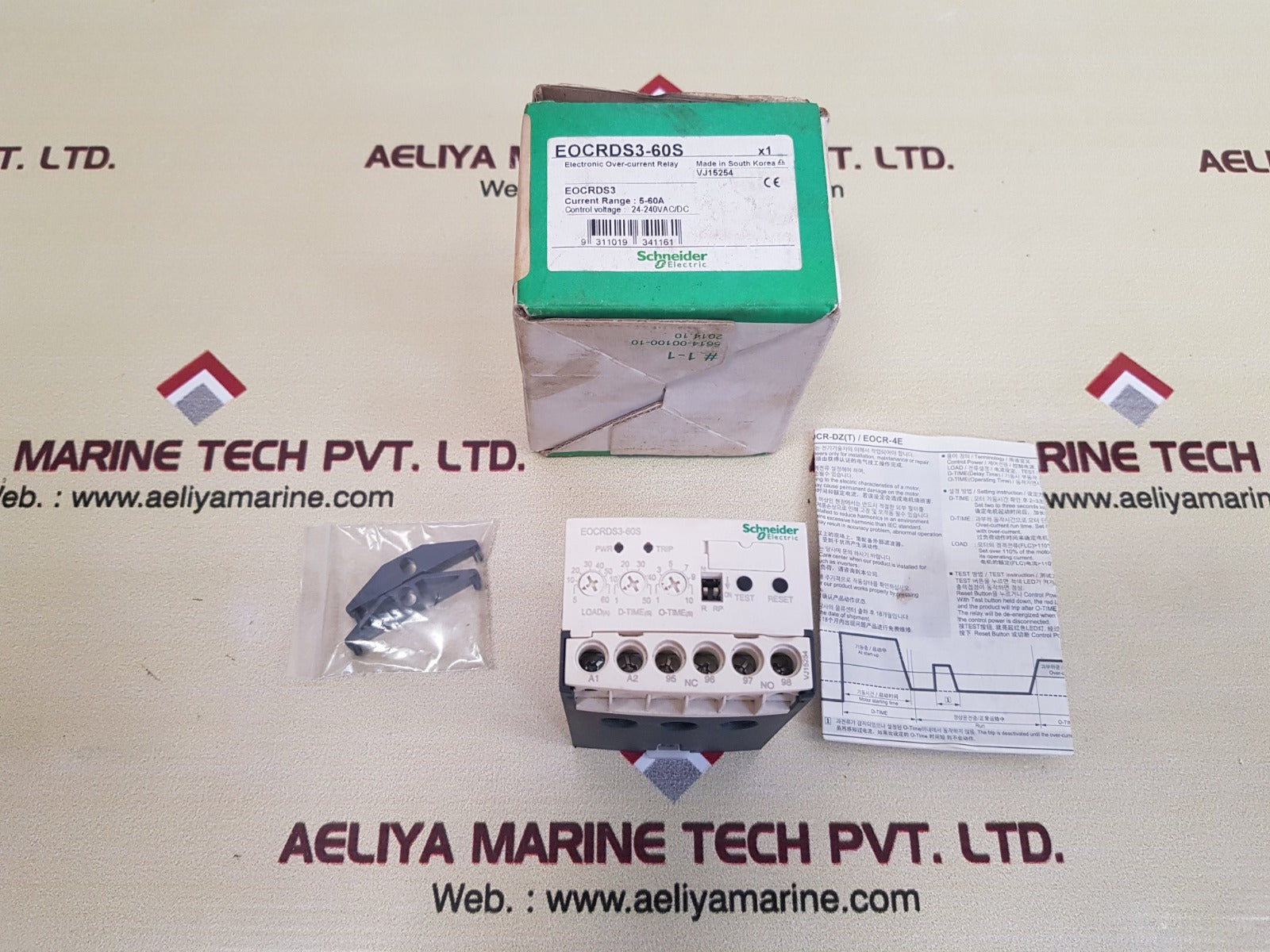 Schneider electric eocrds3-60s electronic over-current relay
