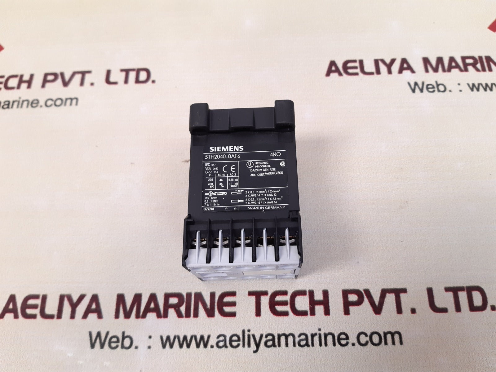 Siemens 3th2040-0af6 control relay