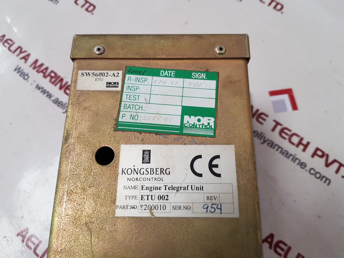 Kongsberg norcontrol etu002 engine telegraph unit