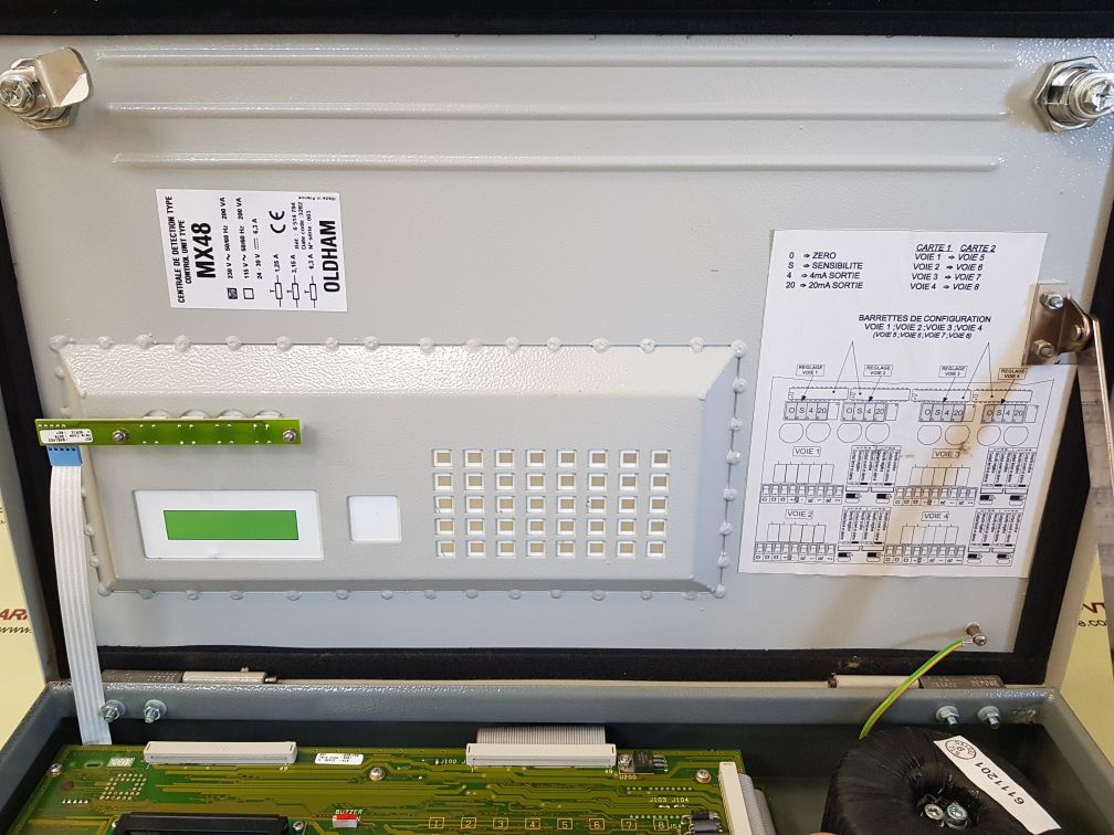 Oldham mx48 gas and flame measurement and alarm control unit