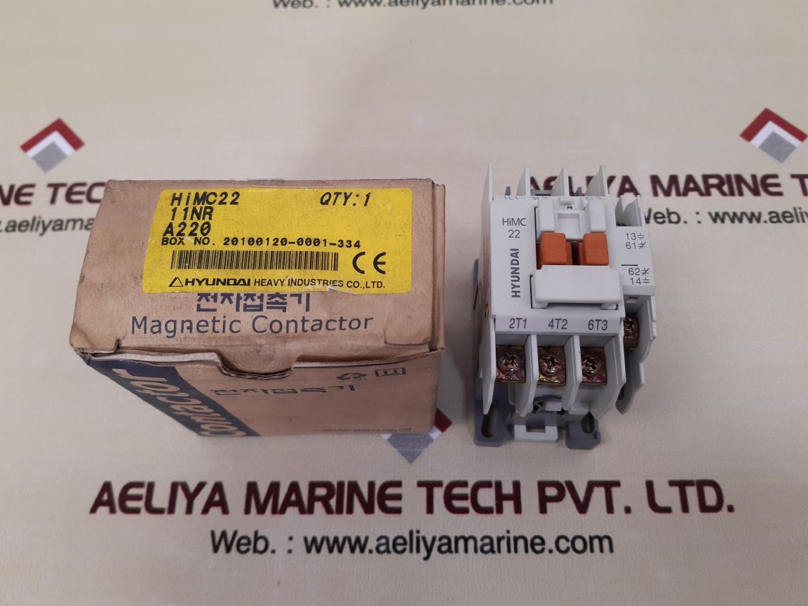 Hyundai himc 22 magnetic contactor 200c/50hz 200..220v/60hz