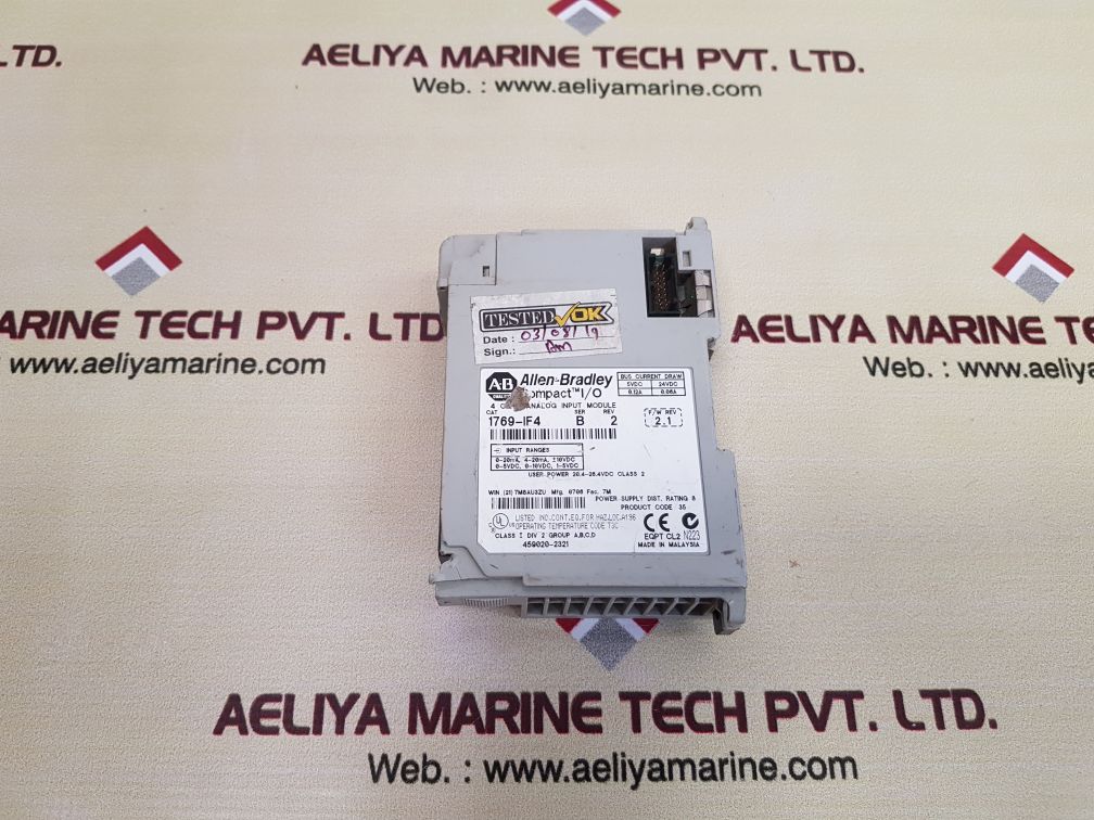 Allen-bradley 1769-if4 Ser.B Compact I/O 4 Chnl Analog Input Module Rev.2
