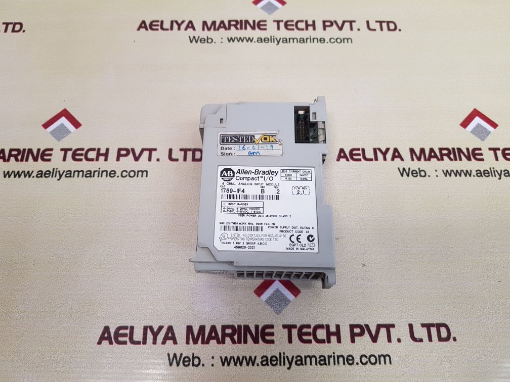 Allen-bradley 1769-if4 Ser.B 4 Chnl Analog Input Module Used